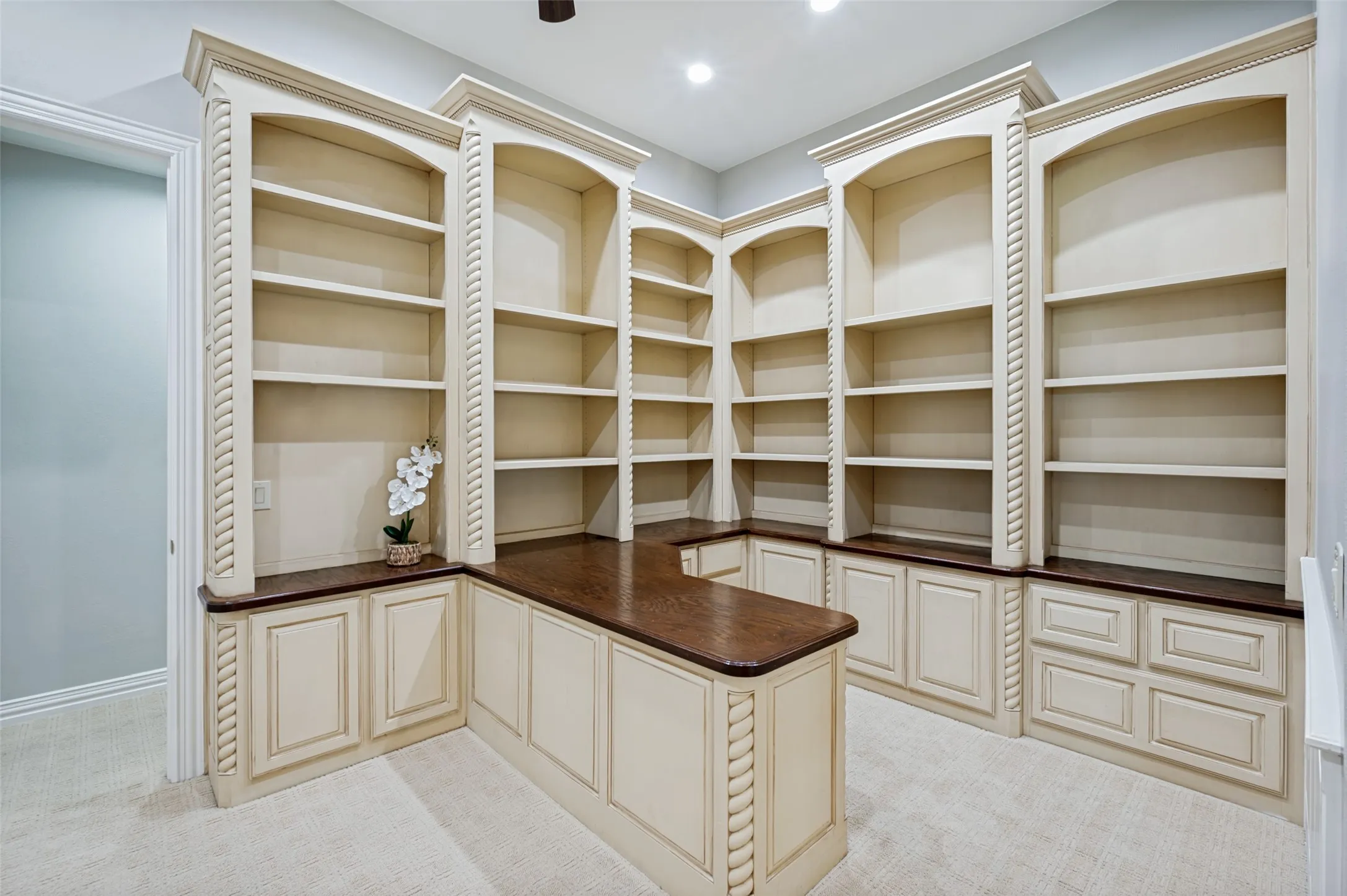 Spacious Office with Custom Built In.