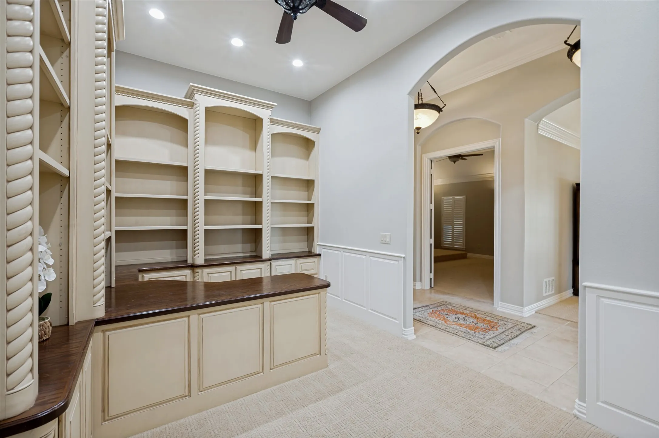 Office is just inside front door.