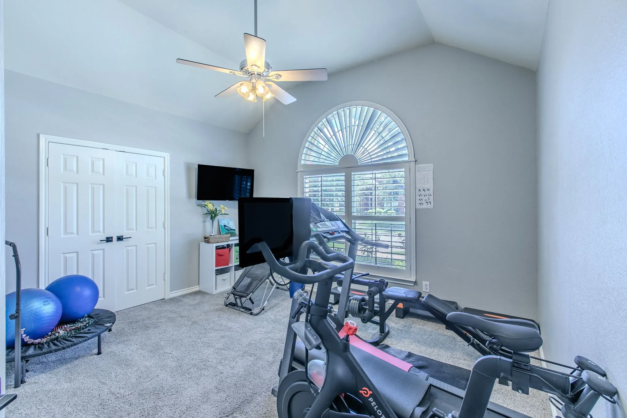 bed 2 being used as exercise room