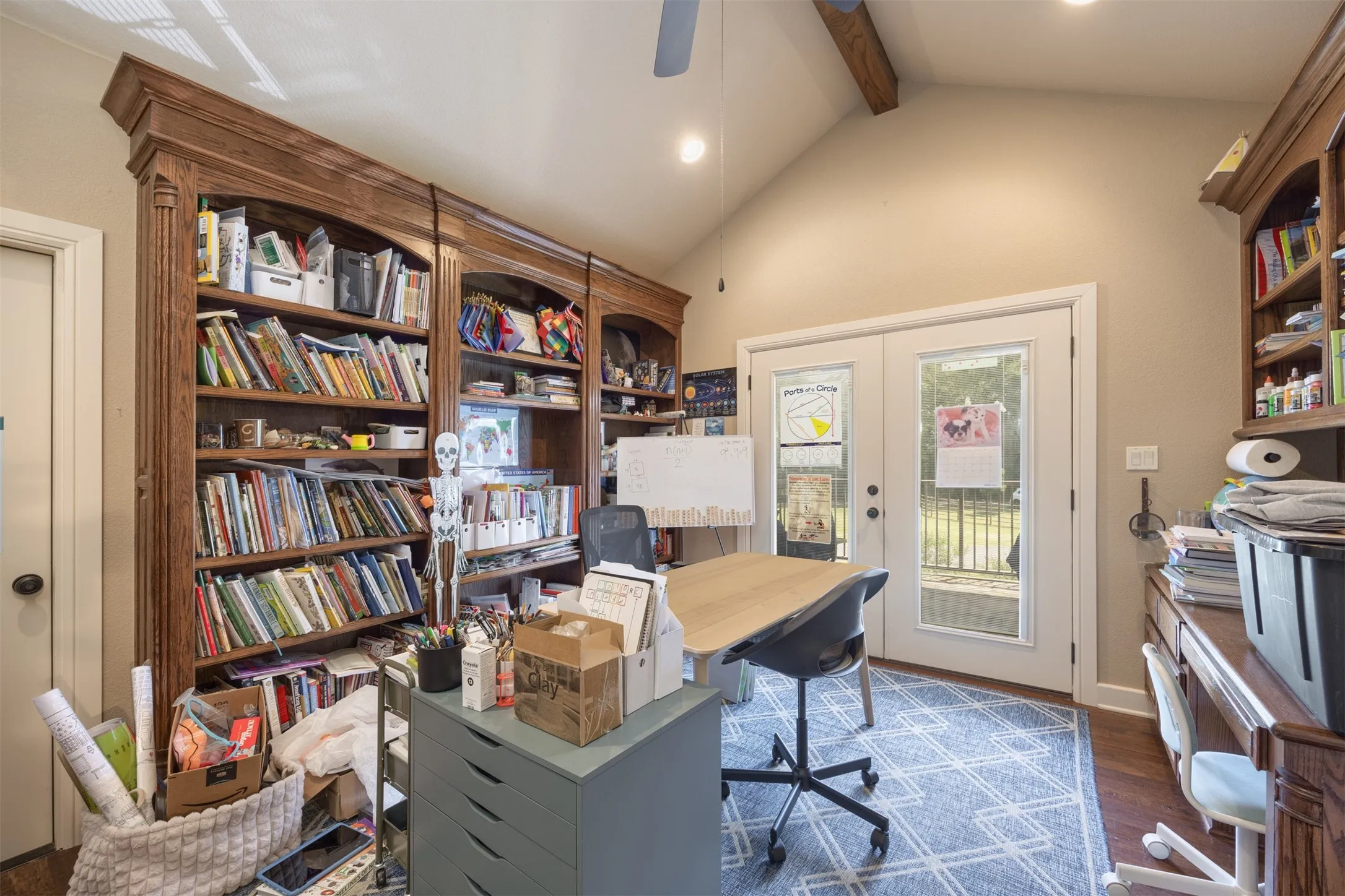 Upstairs Office in Main Home with Balcony