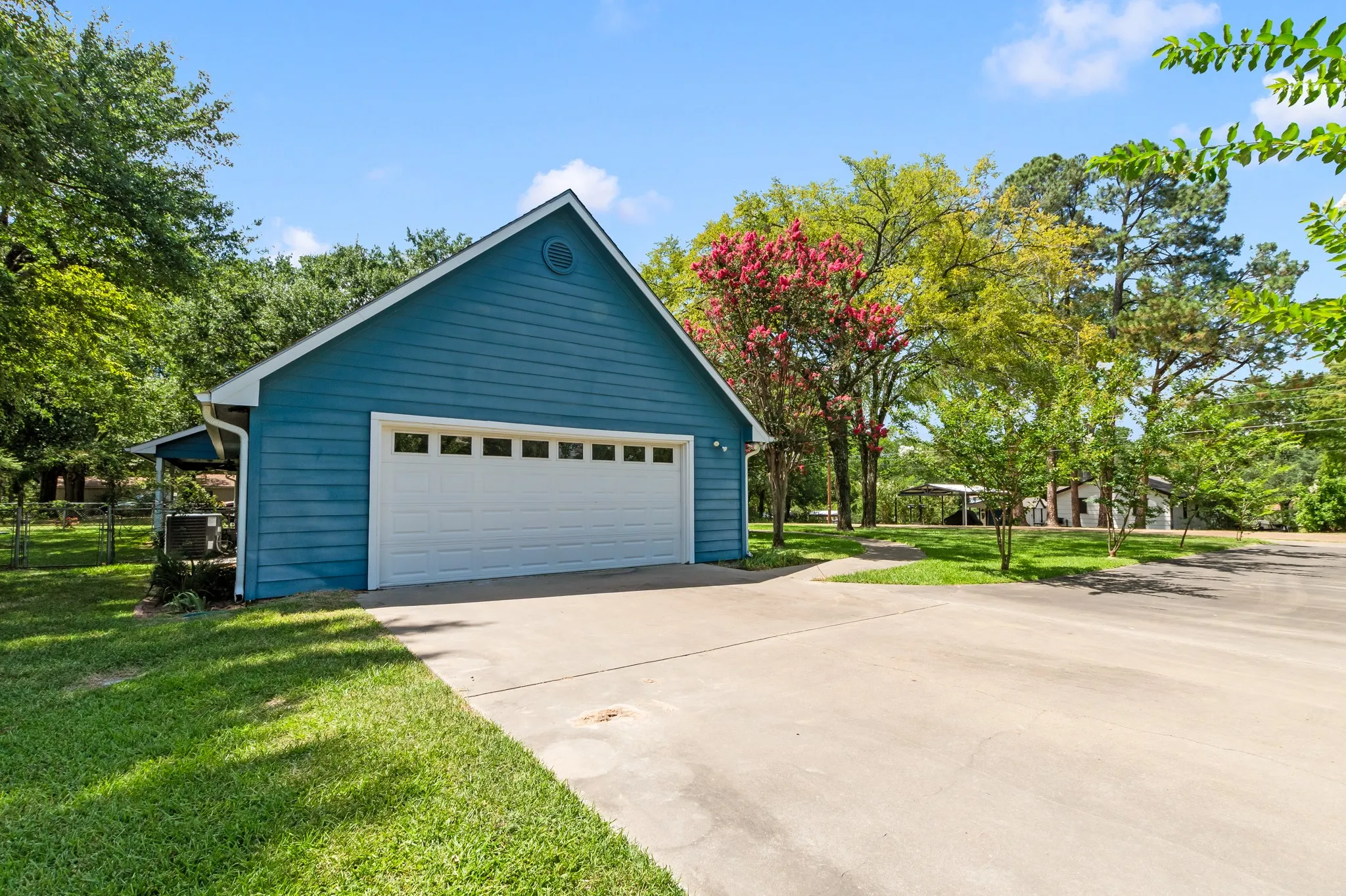 Attached two-car garage with convenient access to the home.