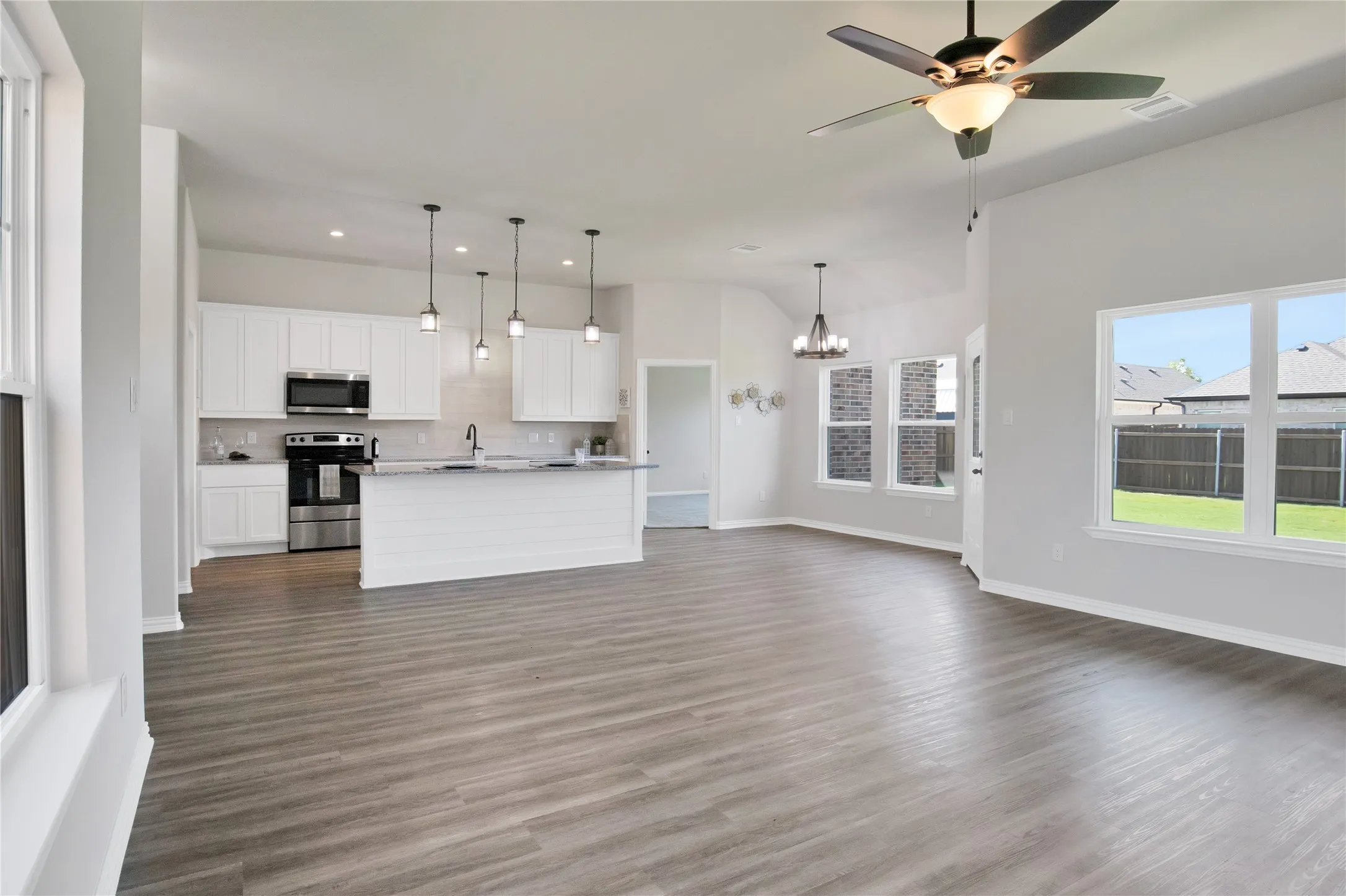 Fantastic views to your fully fenced backyard where children and pets can run and play!