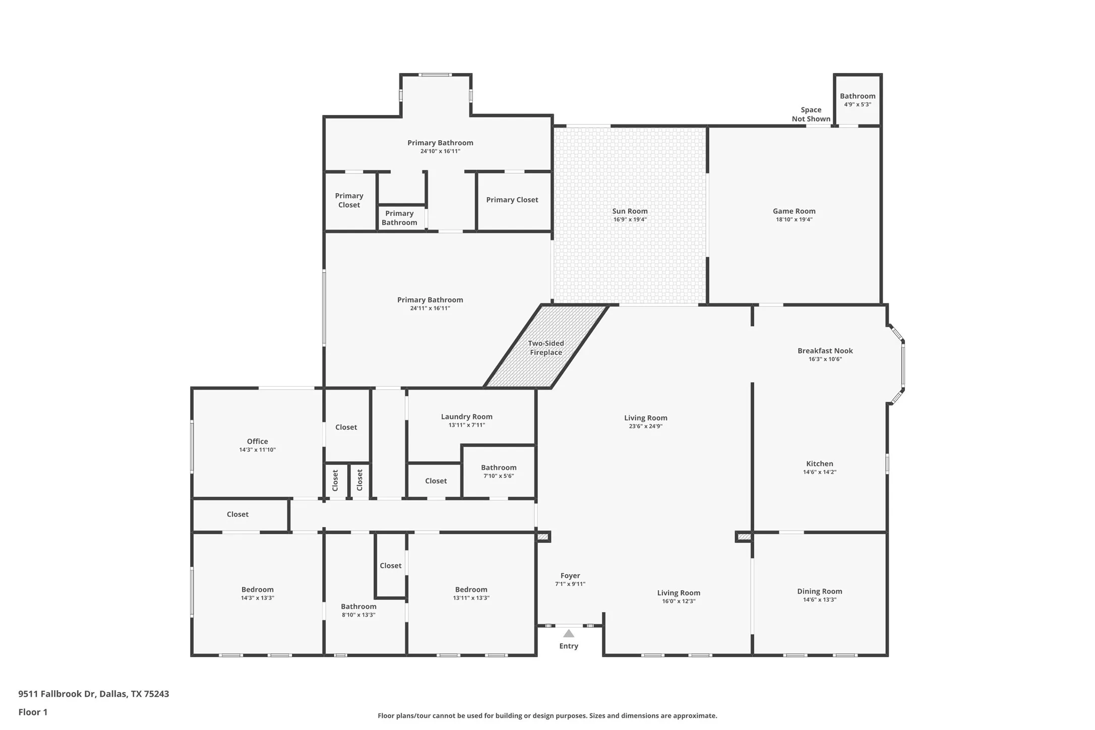 View of floor plan / room layout