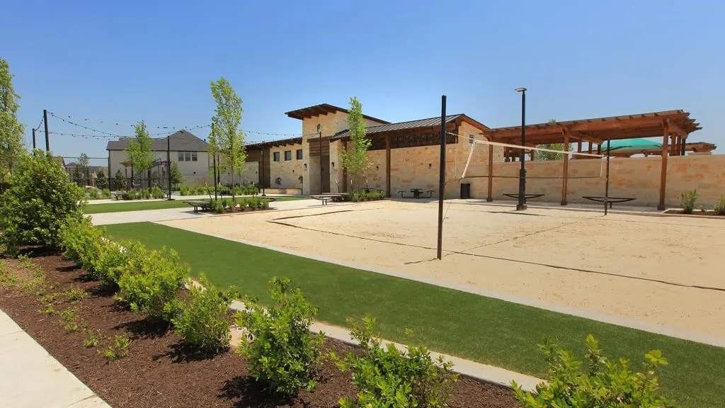 Community volleyball courts