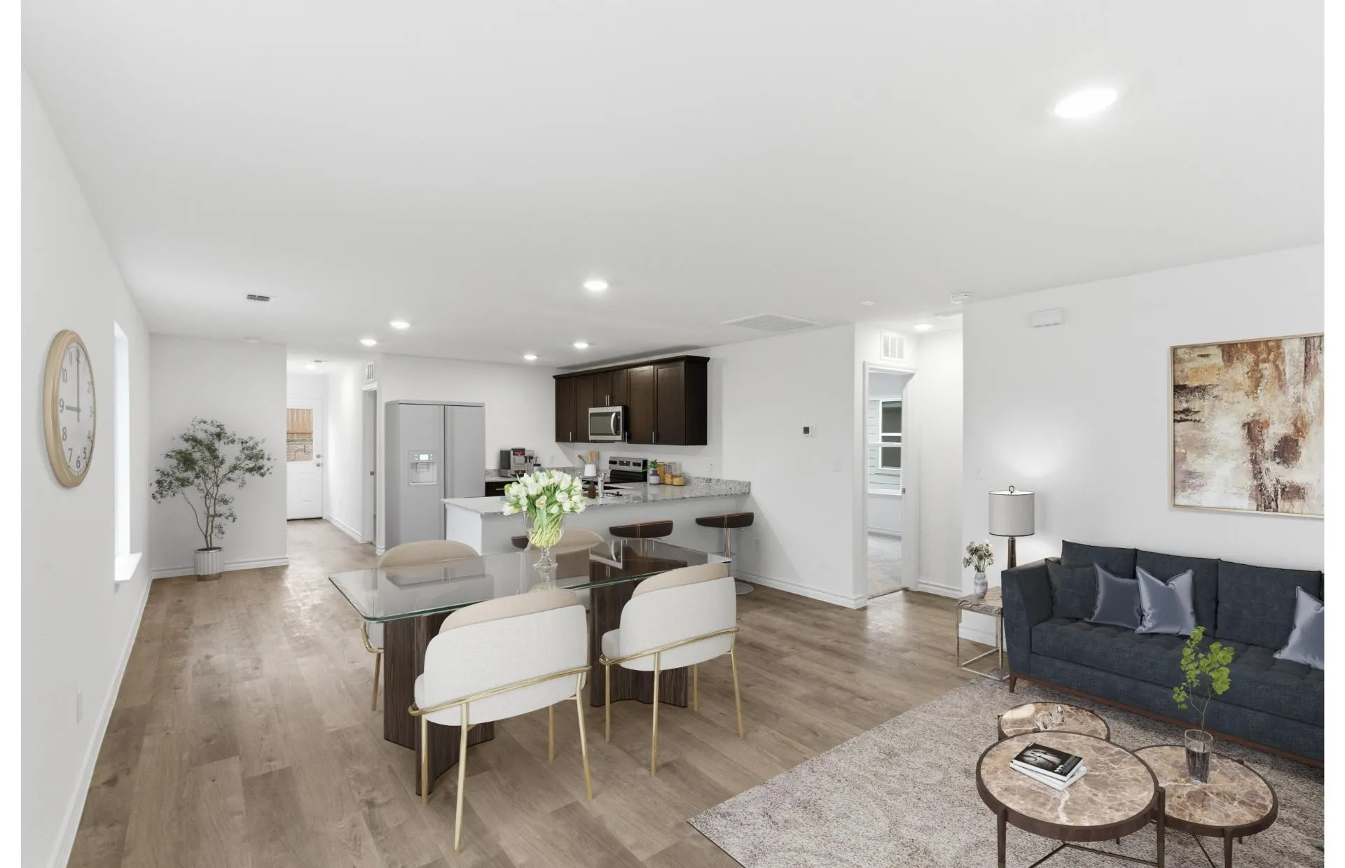 *Virtual Representation - Gathering room with view of main living areas