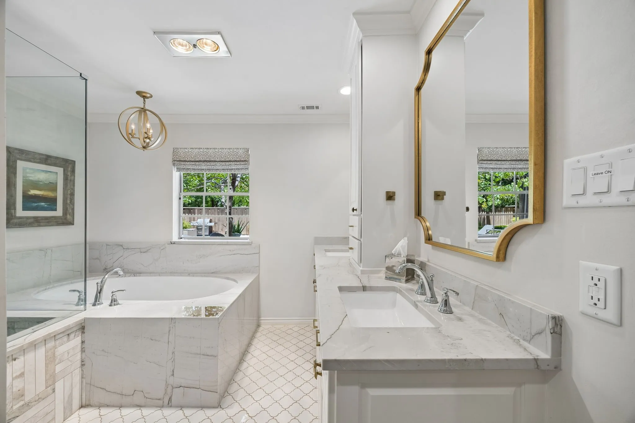 Soaking Tub and Separate Shower