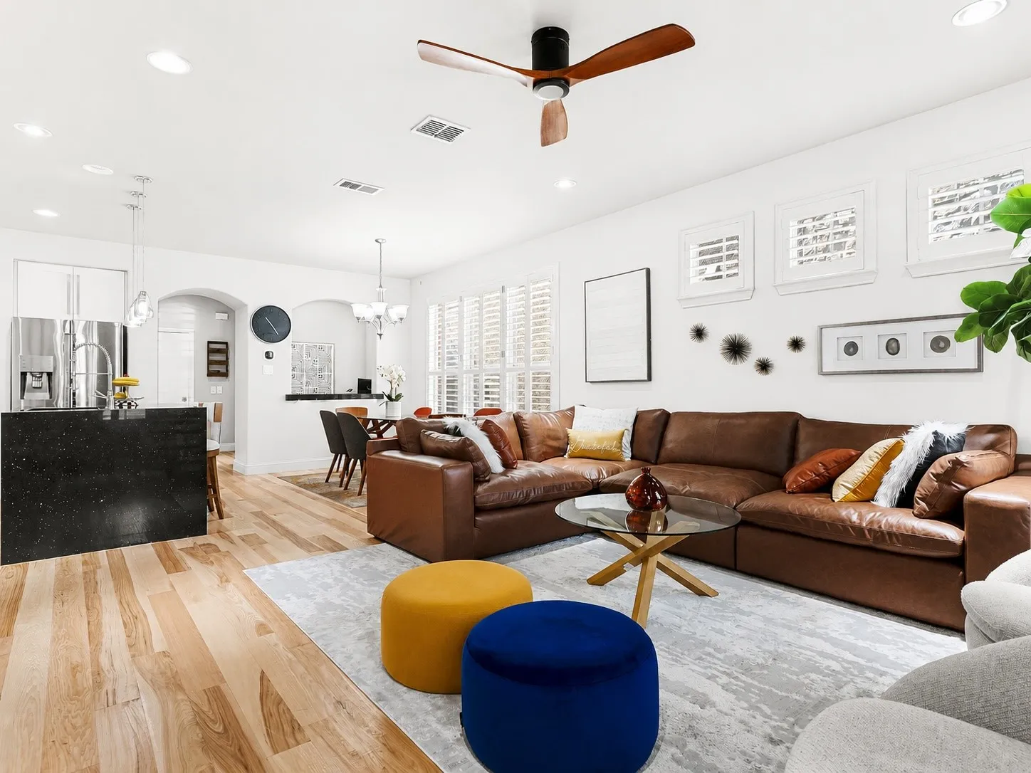 Ai created image changing the wall paint to natural white.