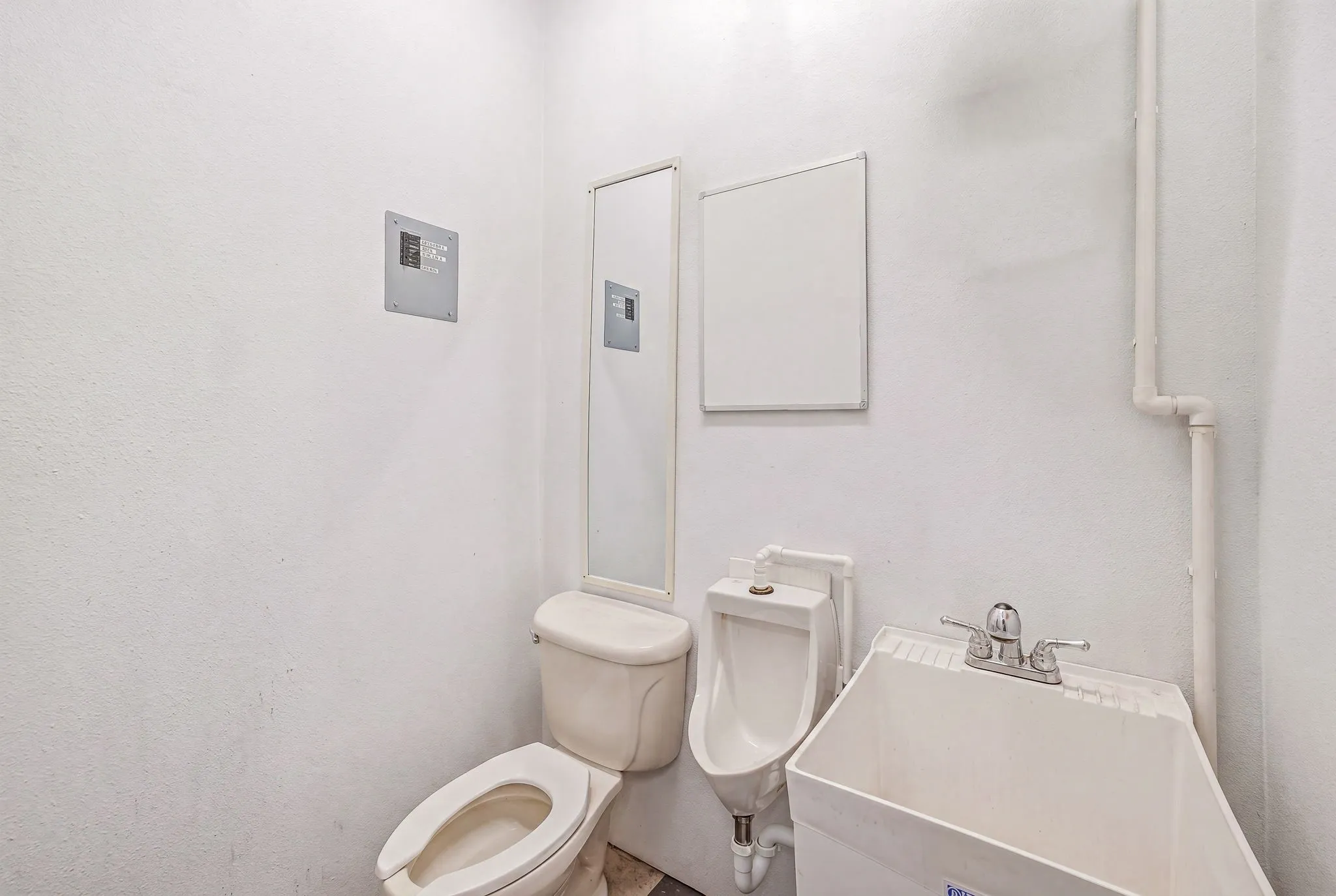 half bath in garage