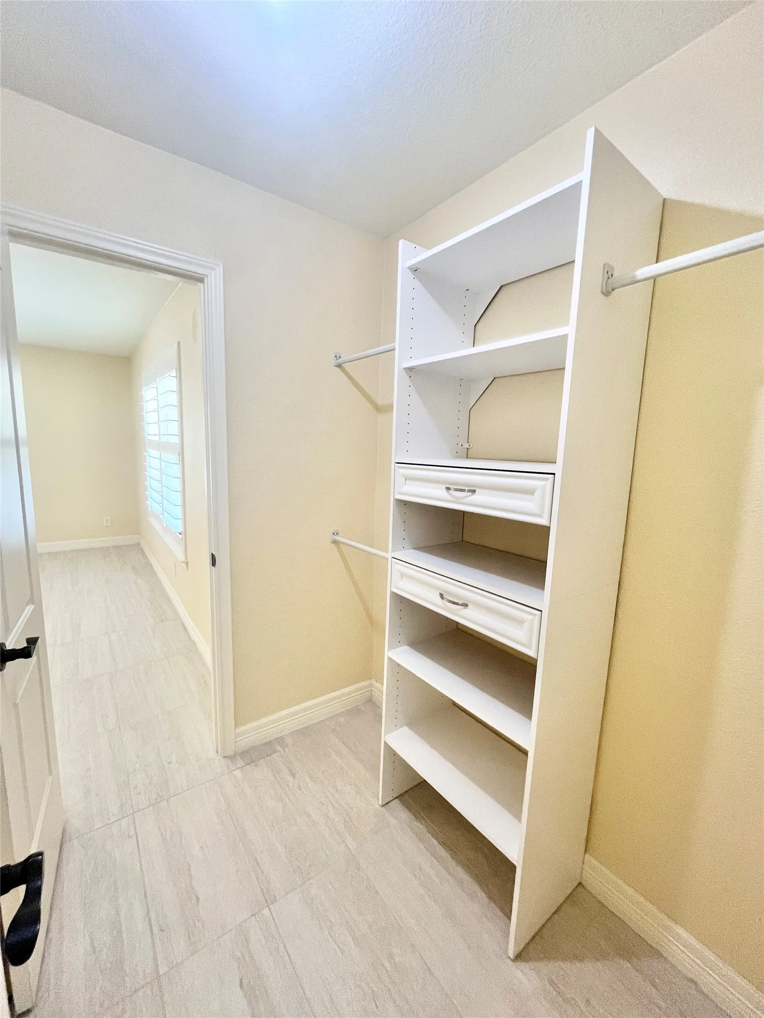 Primary closet