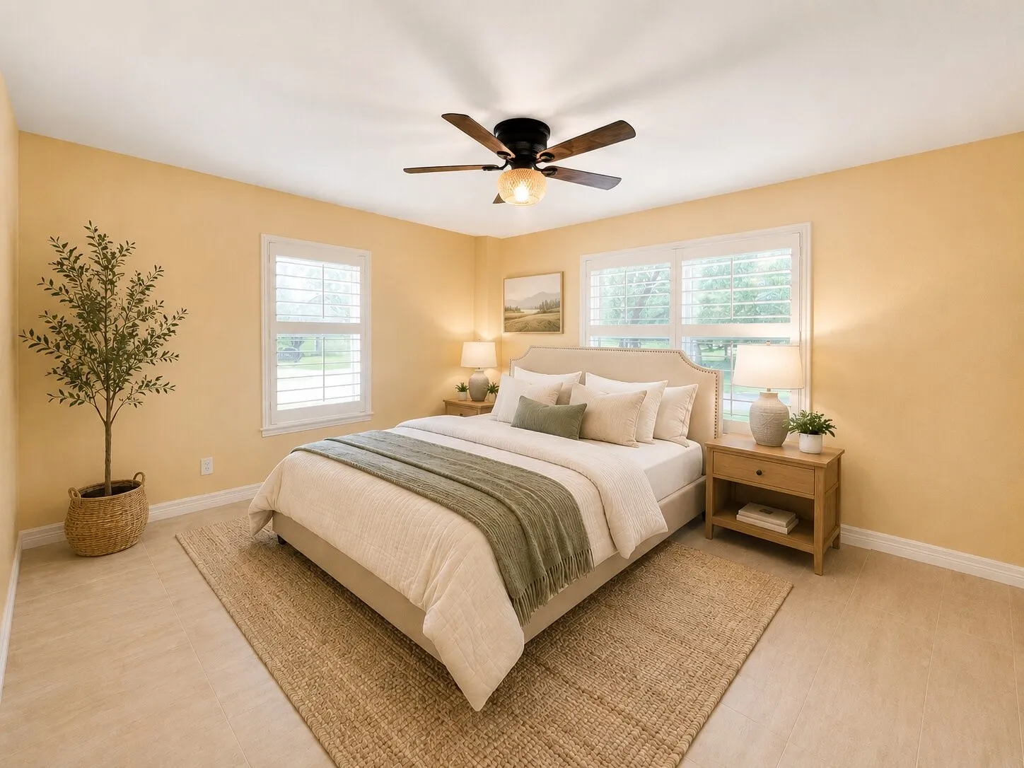 Bedroom 2 is virtually staged