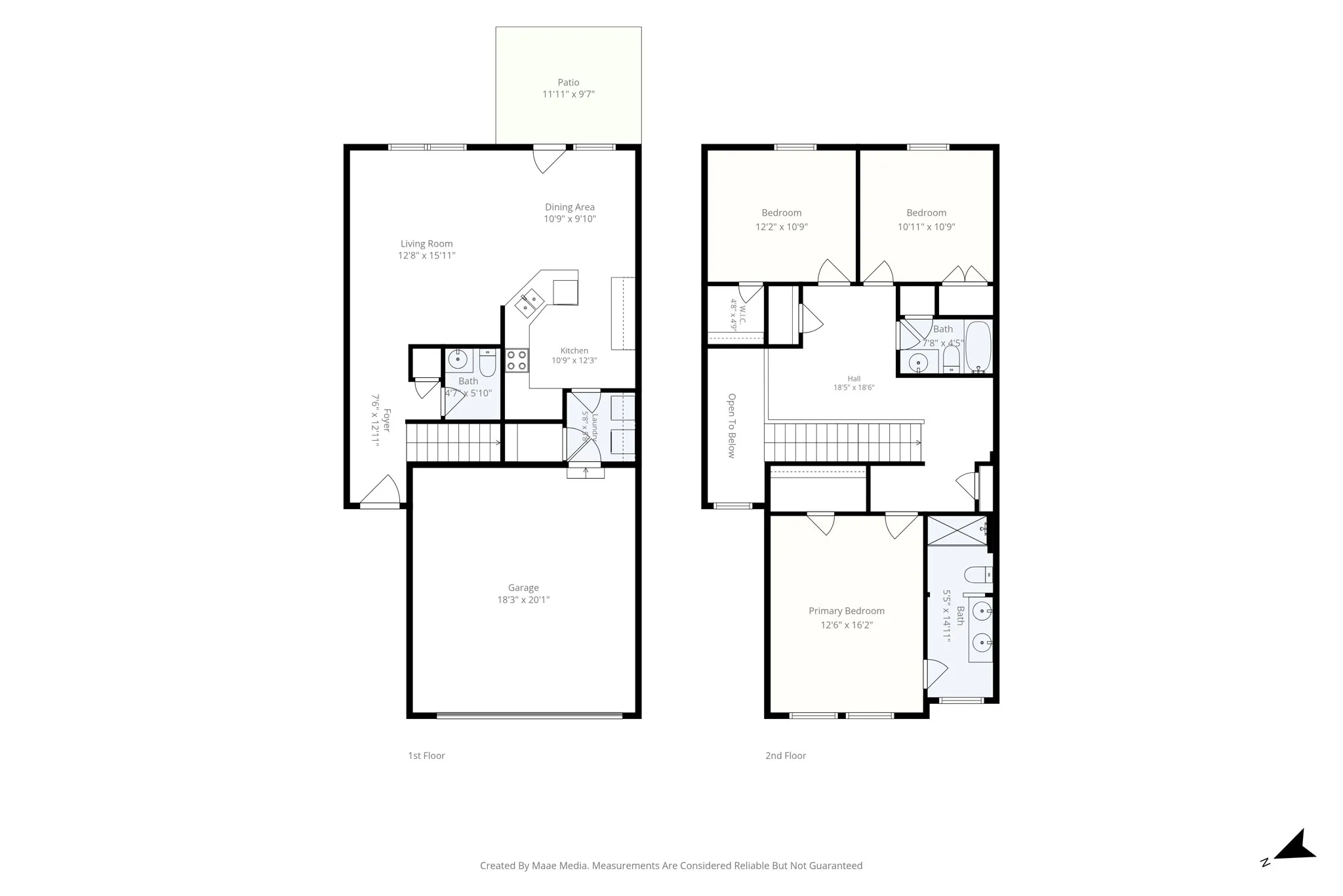 Floor plan showing the layout of the home.