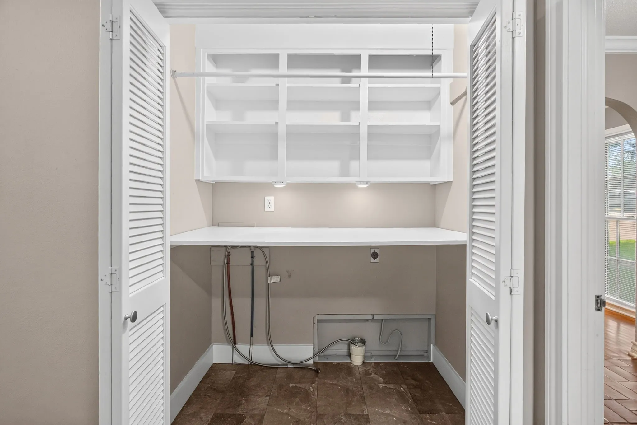 Another view. The folding shelf is removable in case you have top-loaders!
