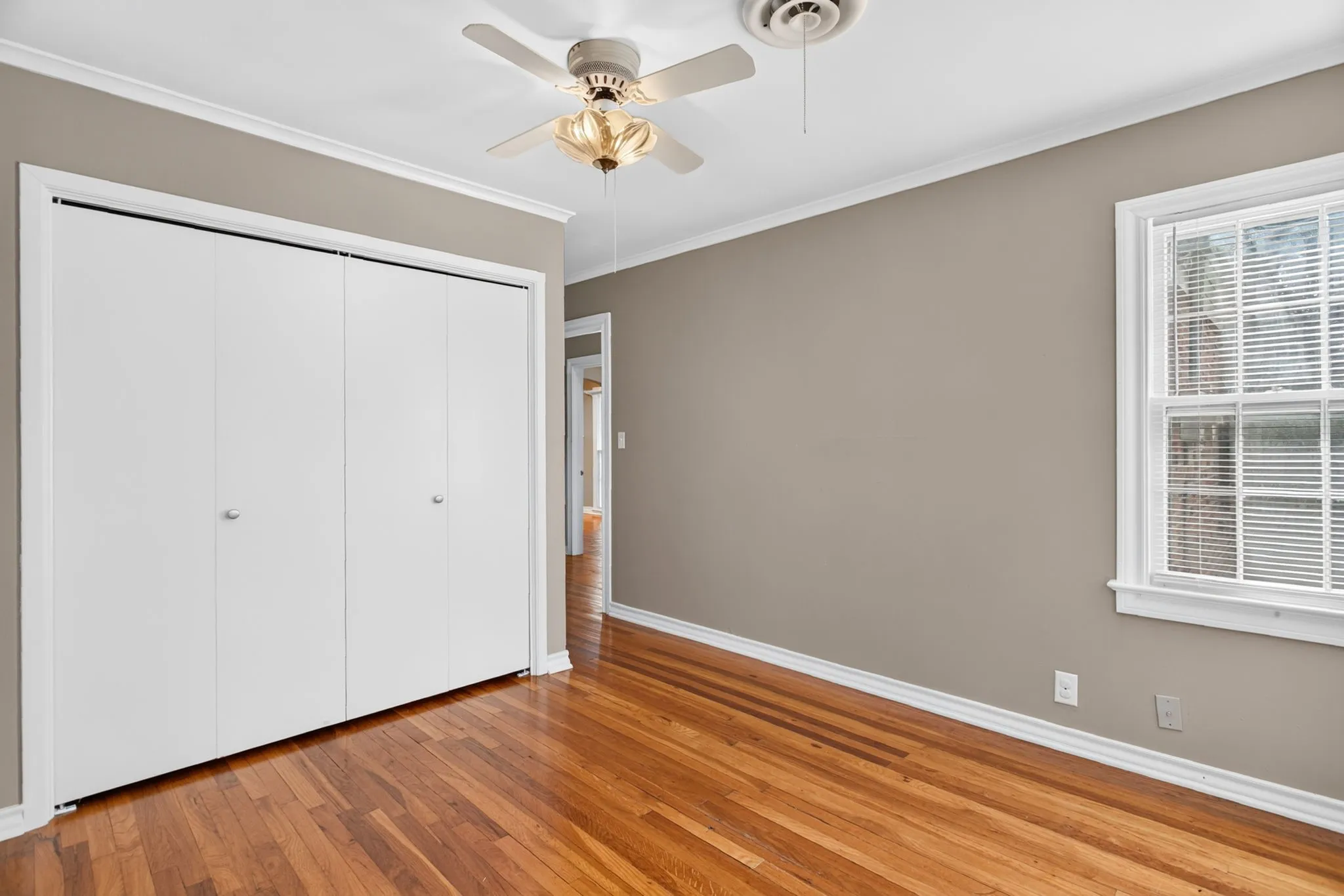 Another view with the double reach-in closet.