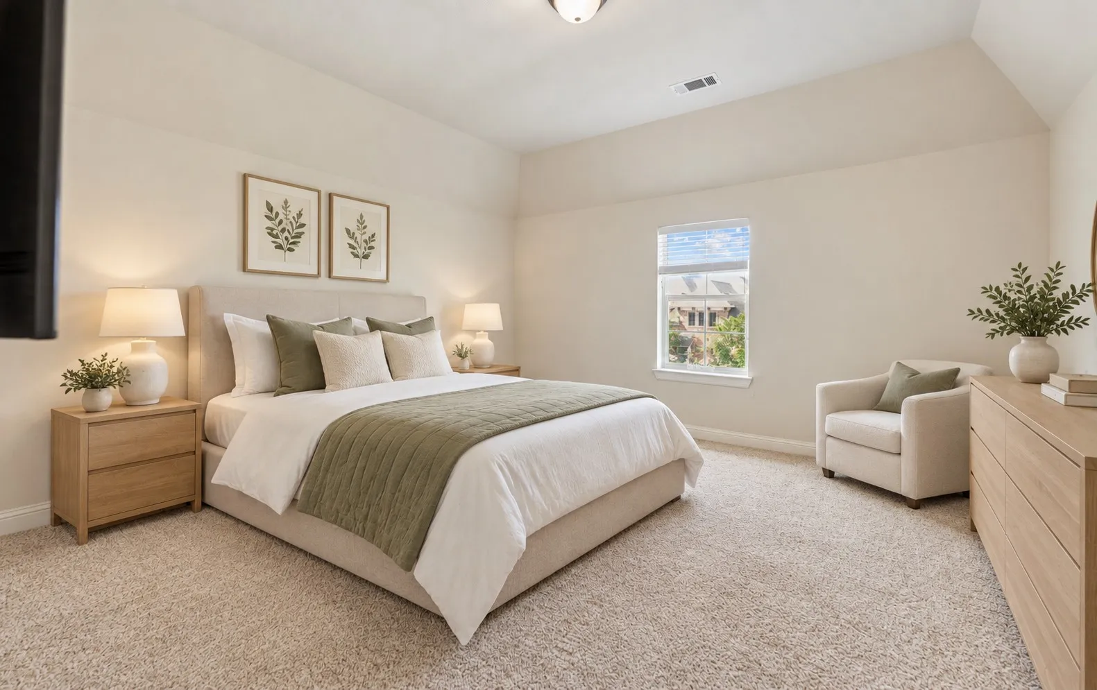 Virtually Staged -  Upstairs Secondary Bedroom 1