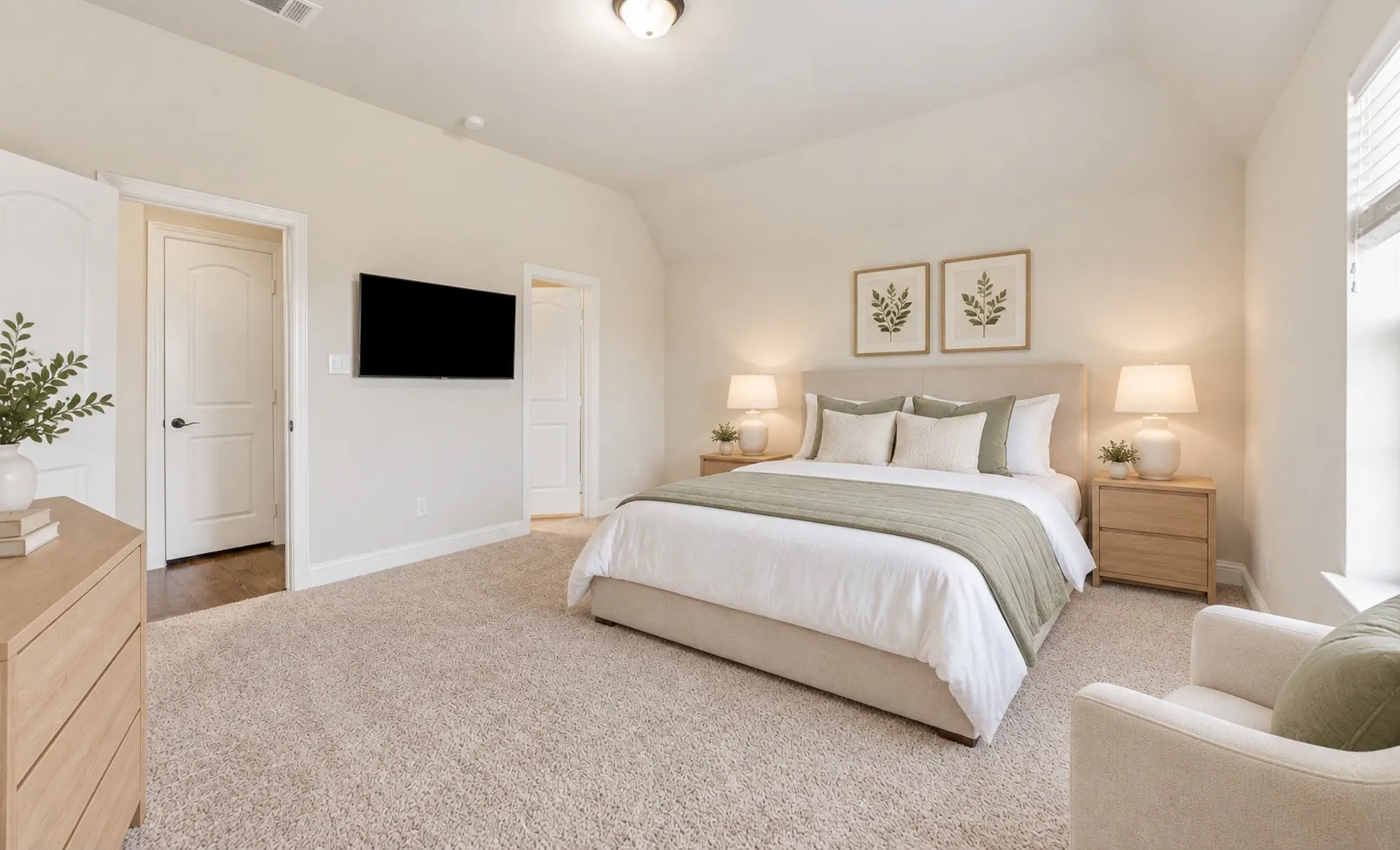 Virtually Staged -  Upstairs Secondary Bedroom 1