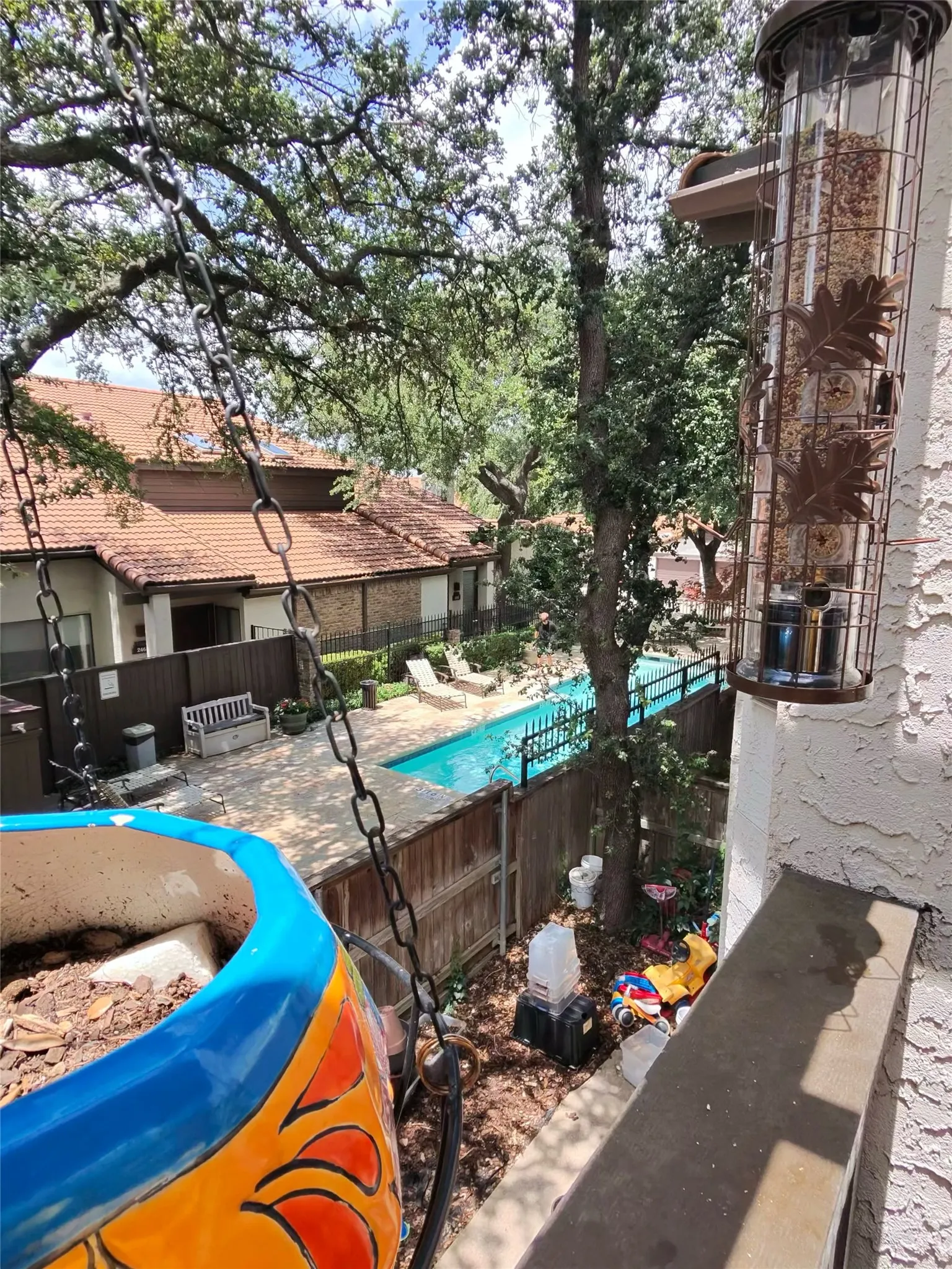 Balcony overlooking 2nd pool and hot tub