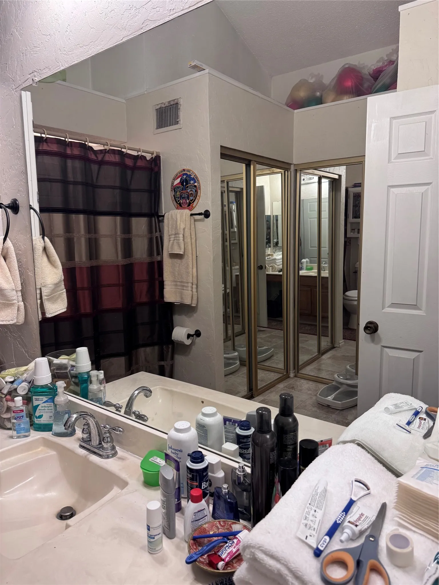Mirrored closets