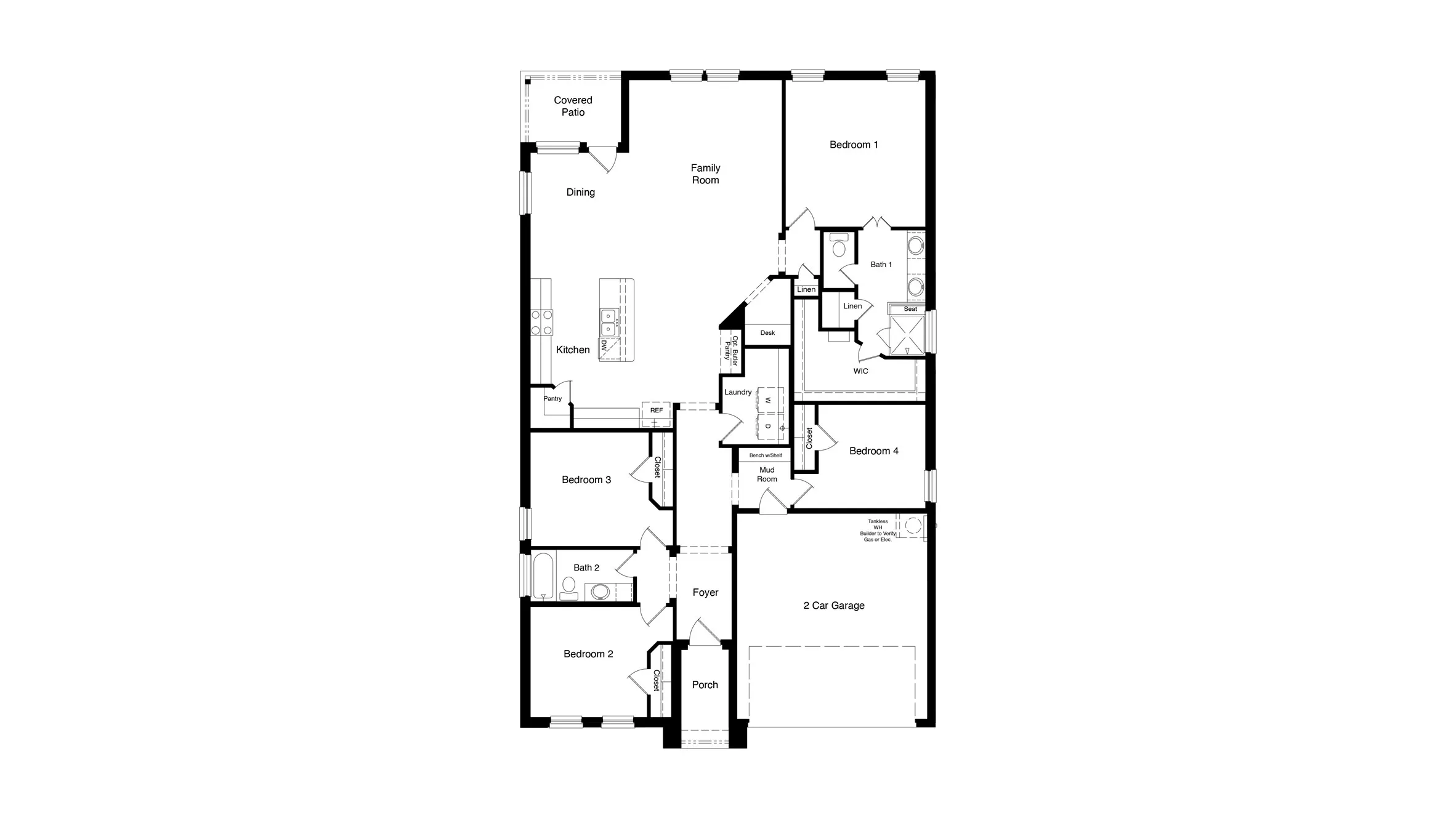 D.R. Horton's  Blanco floorplan - All Home and community information, including pricing, included features, terms, availability and amenities, are subject to change at any time without notice or obligation. All Drawings, pictures, photographs, video, square footages, floor plans, elevations, features, colors and sizes are approximate for illustration purposes only and will vary from the homes as built.