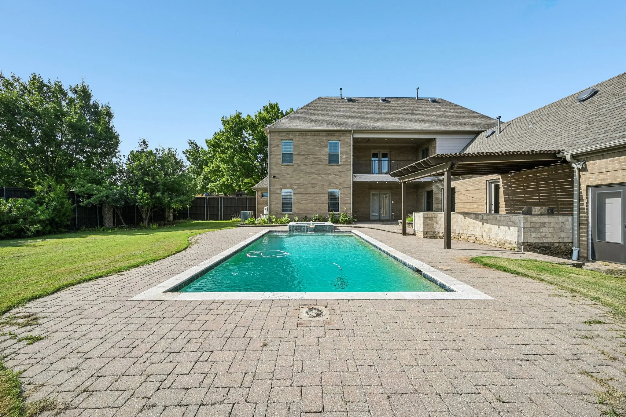 Beautiful saltwater pool ready for summer entertaining