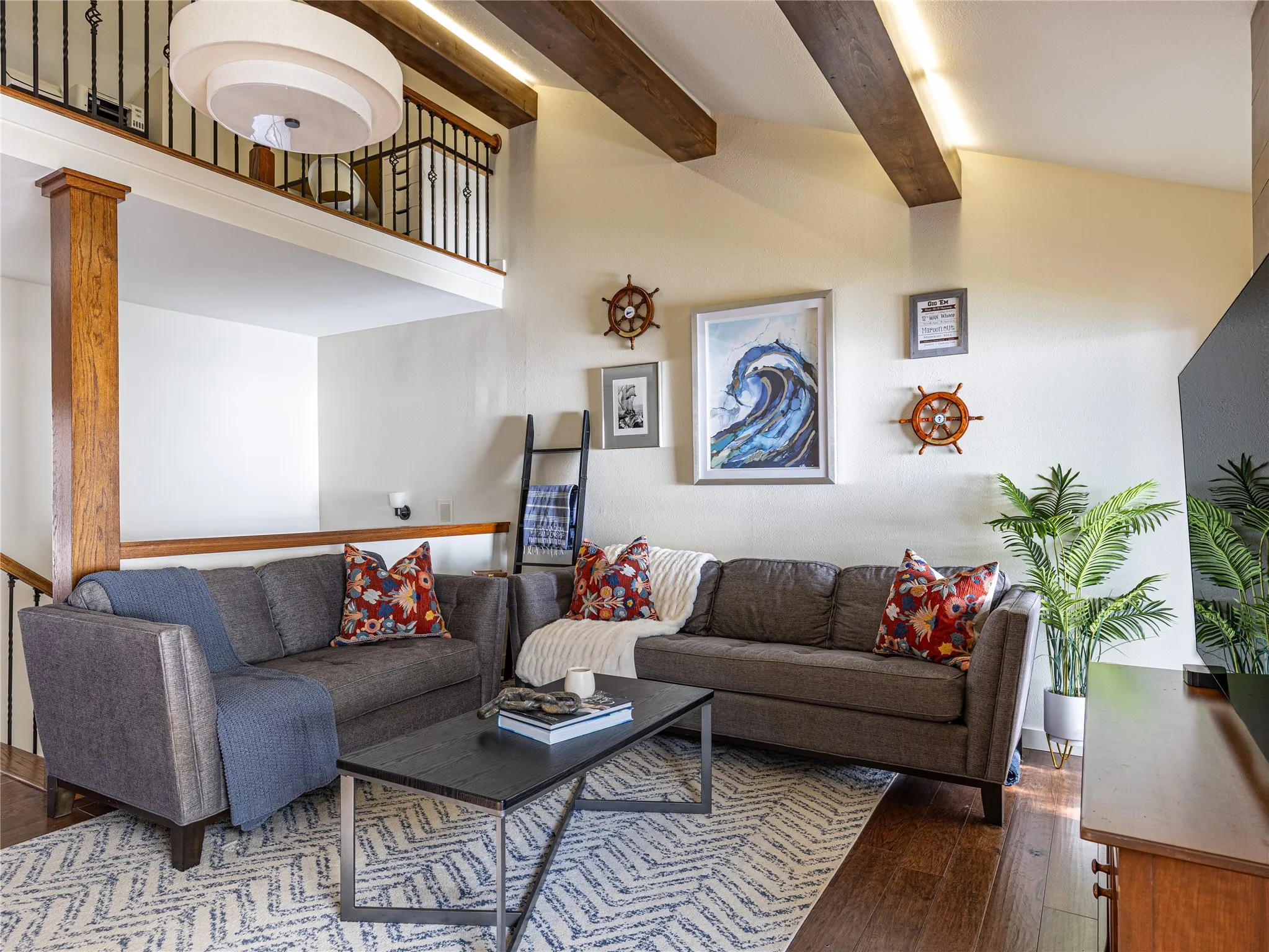 A bright, airy living space that serves as the heart of the home.