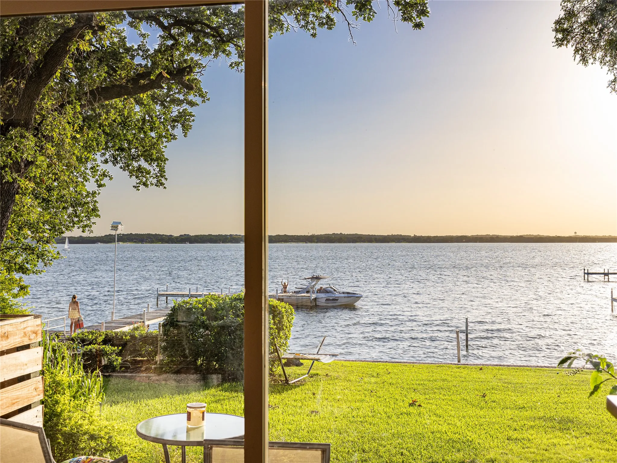 Wide-open water views stretch across the horizon, visible from throughout the community.