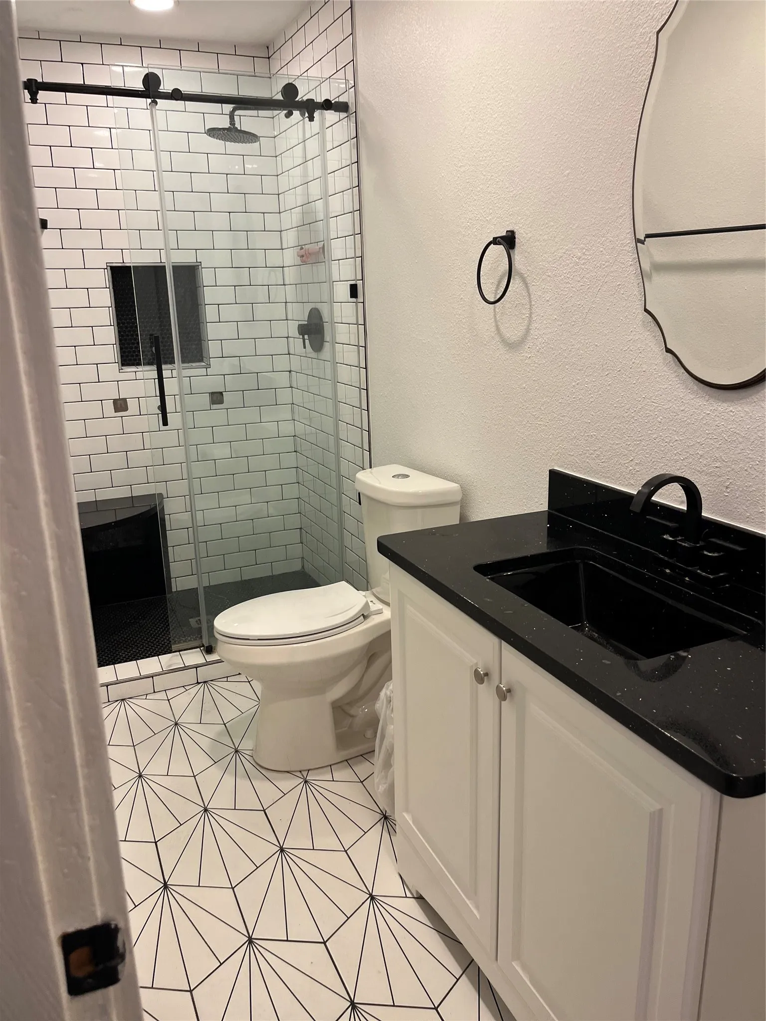 One bathroom