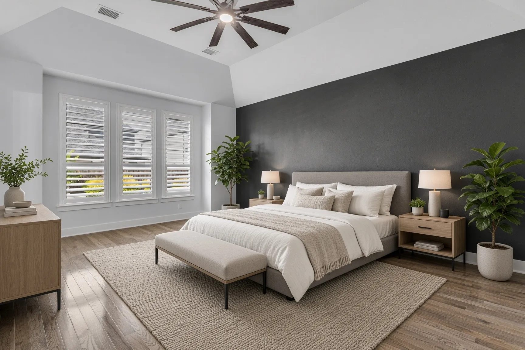 Primary bedroom Virtually Staged