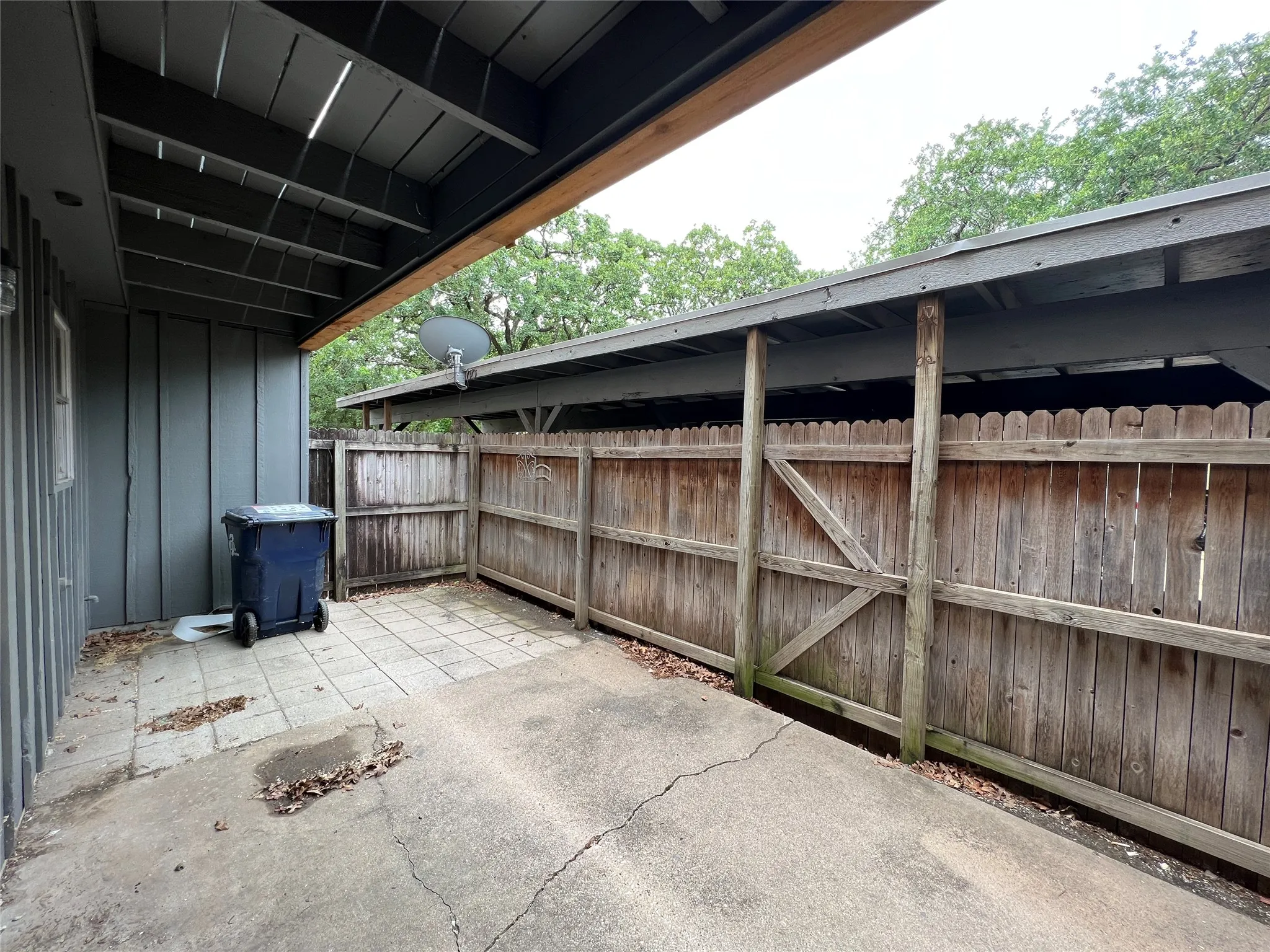 Downstairs patio