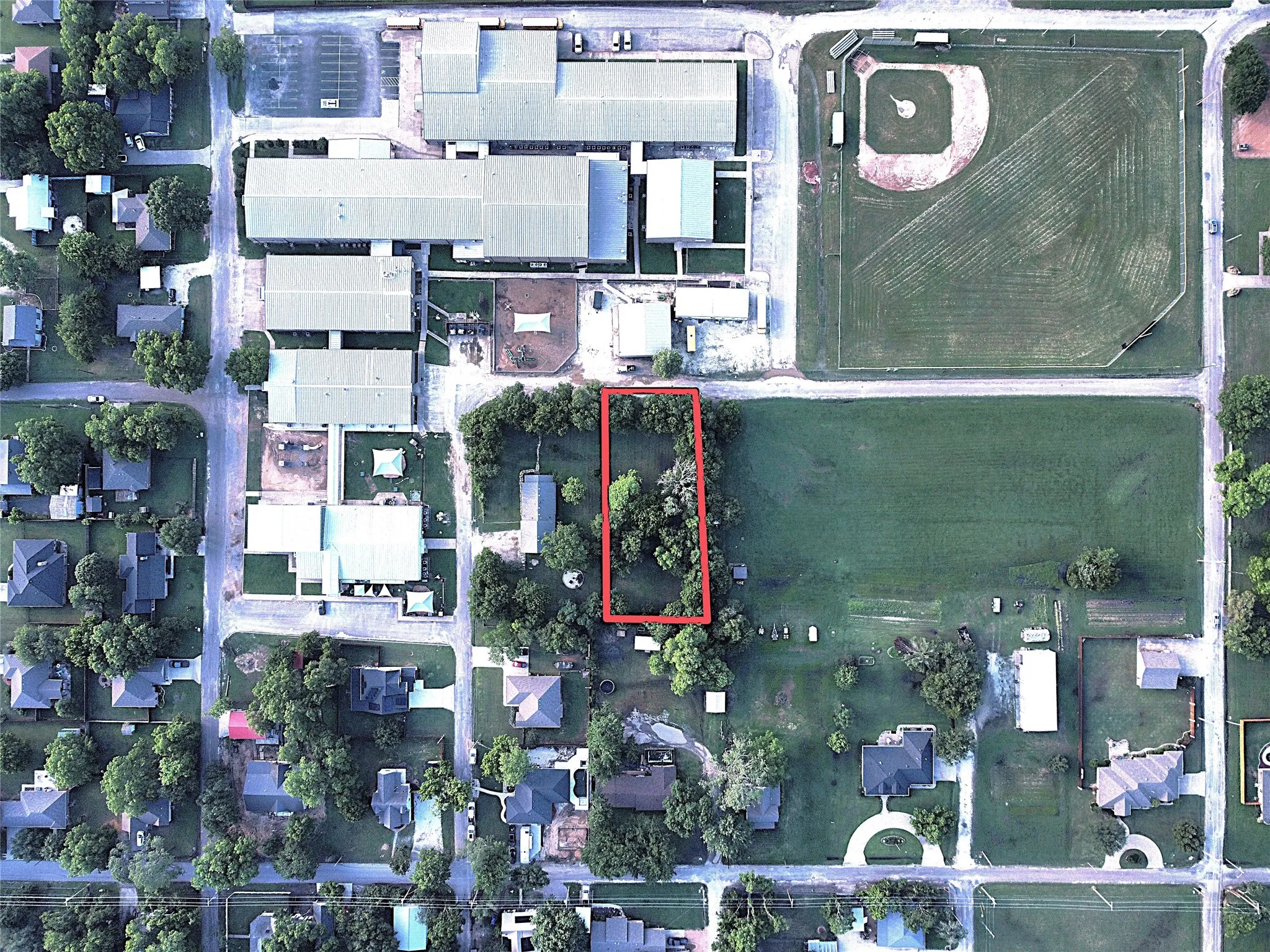 Lot located across street from elementary school