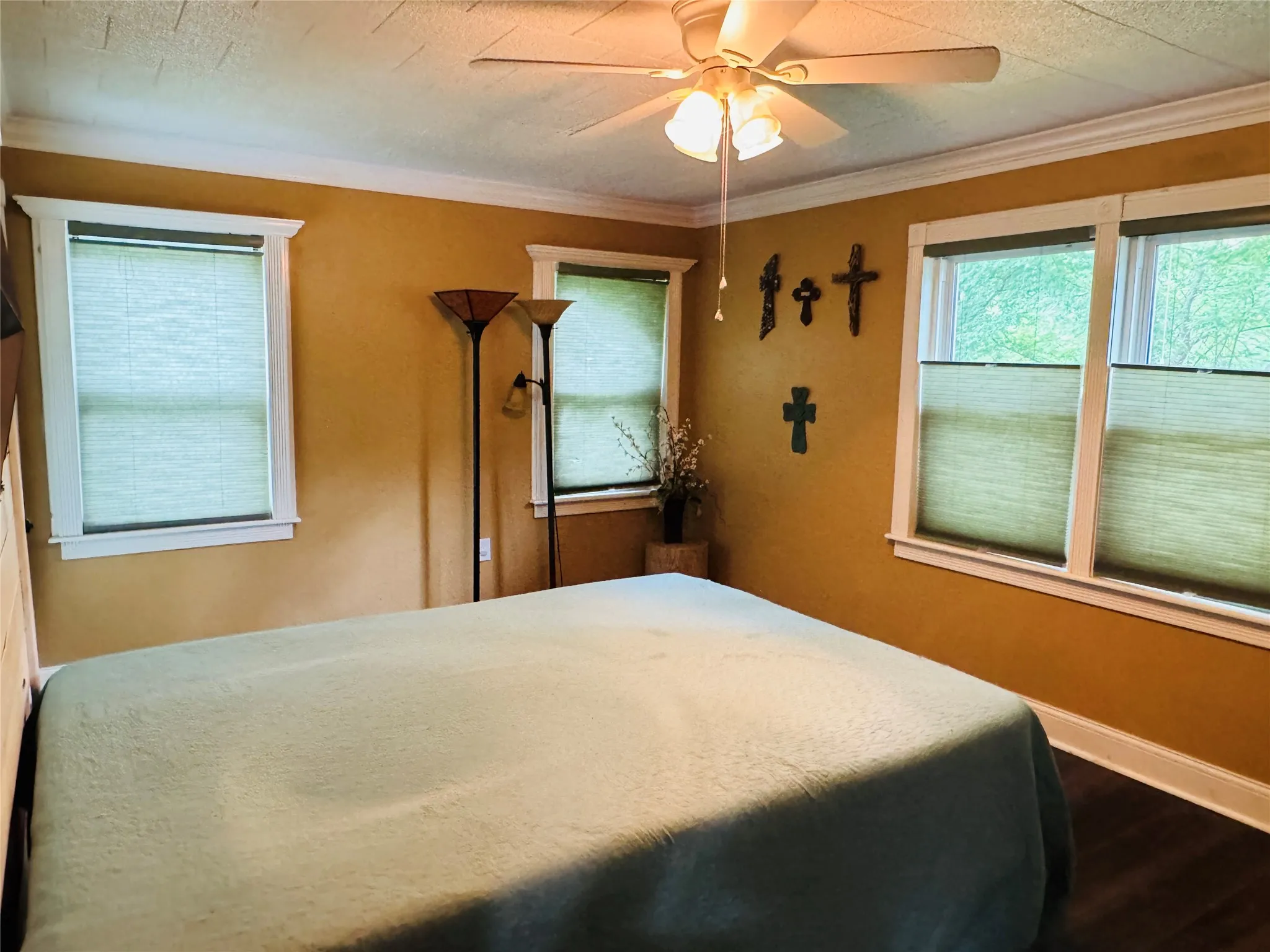 Primary Bedroom featuring beautiful views of the expansive yard