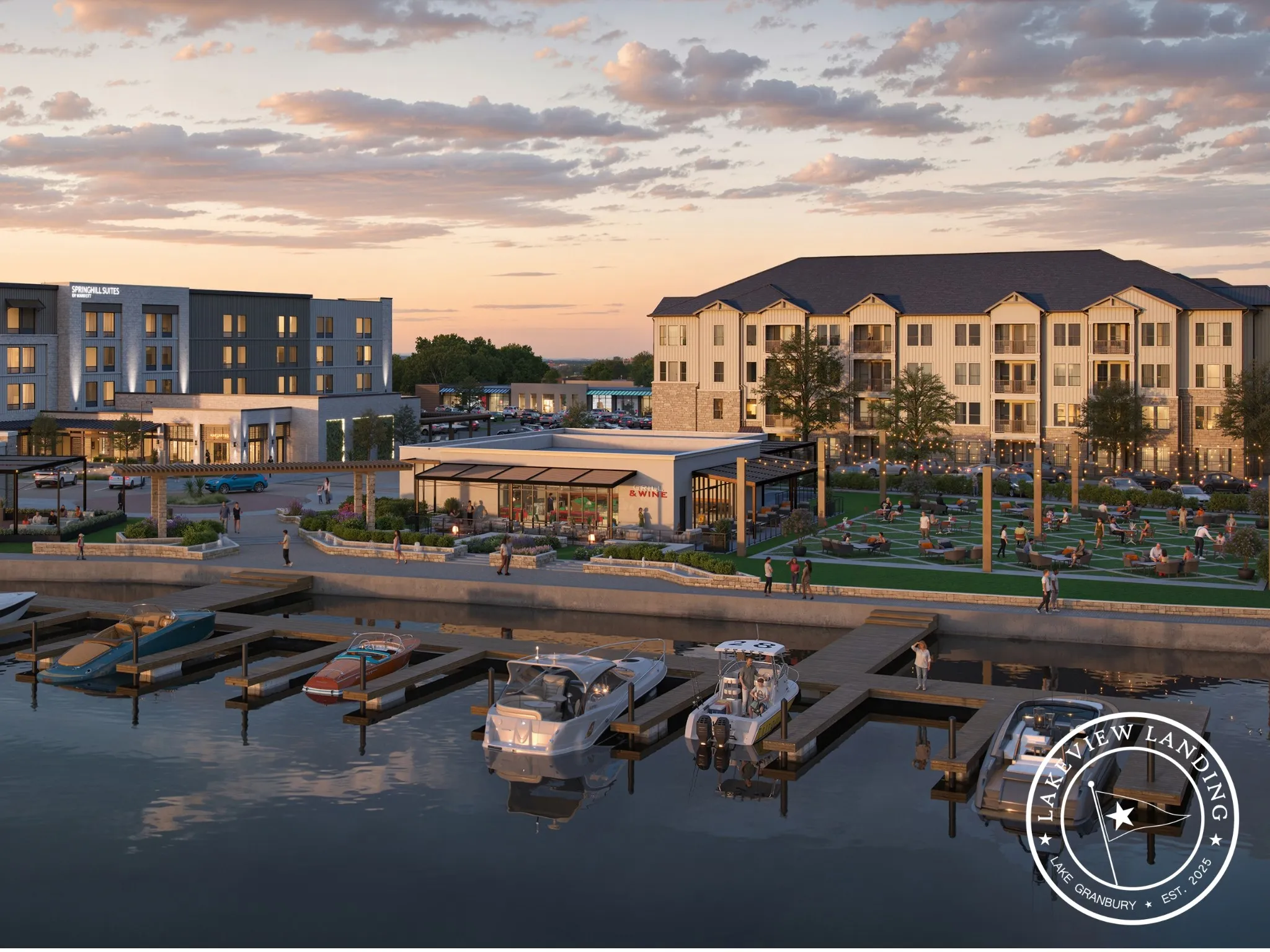 Lakeview Landing combines waterfront living with convenient marina access and thoughtfully planned community spaces.