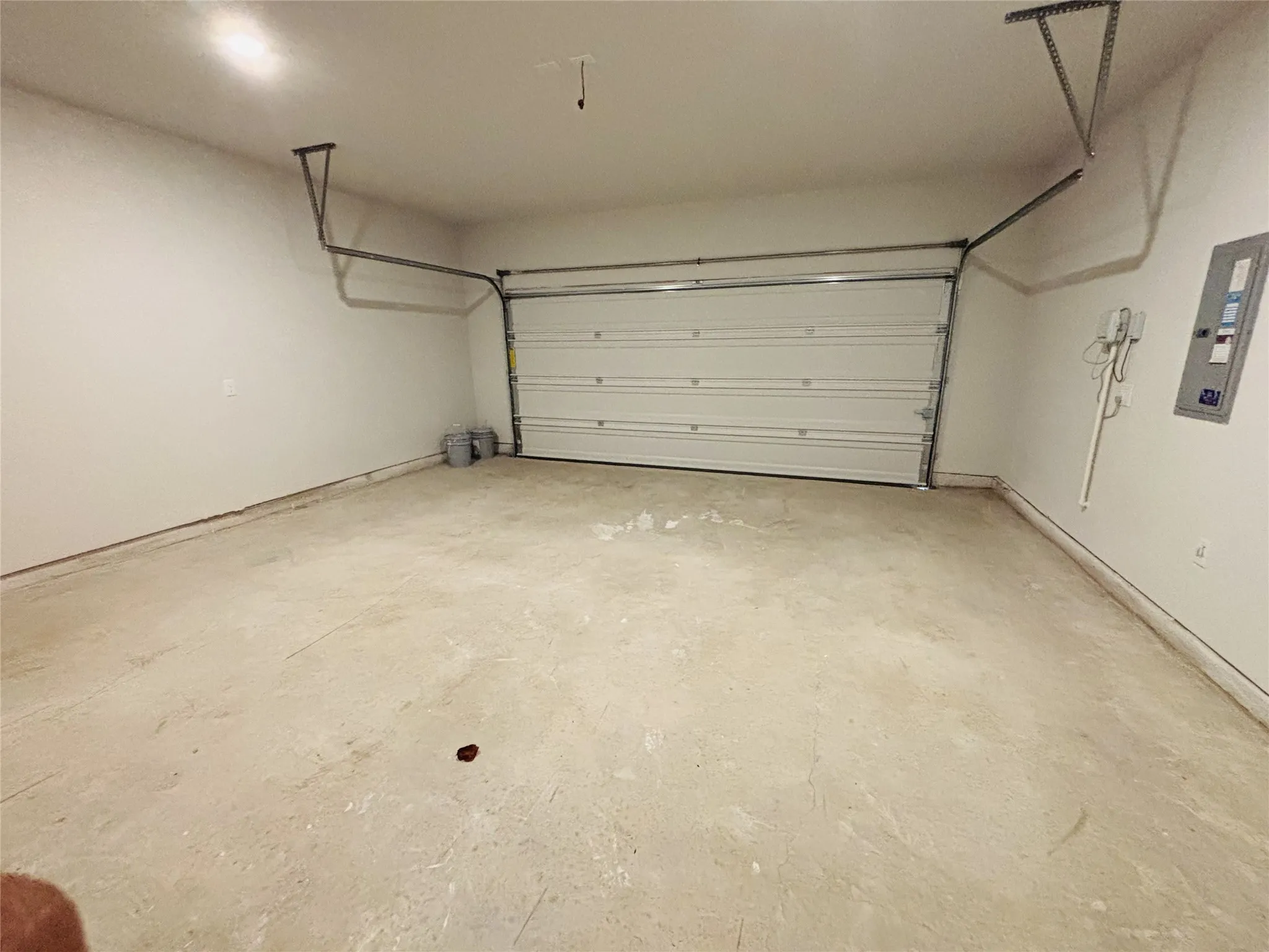 Garage with electric panel