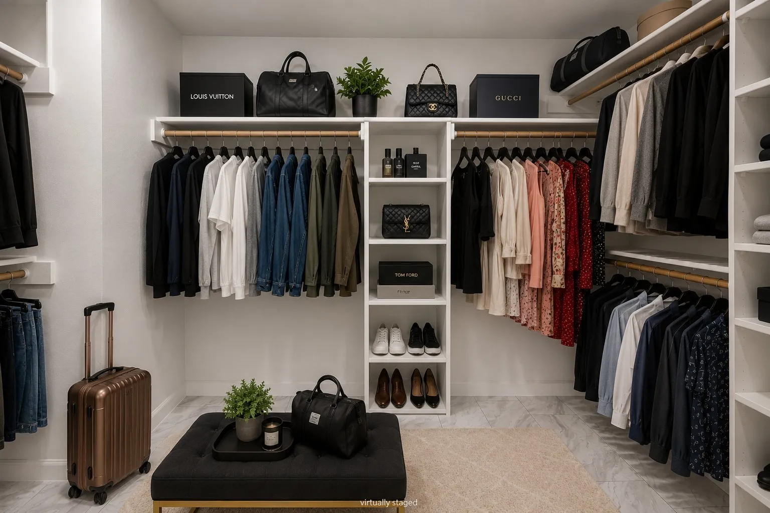 Primary, huge walk-in closet