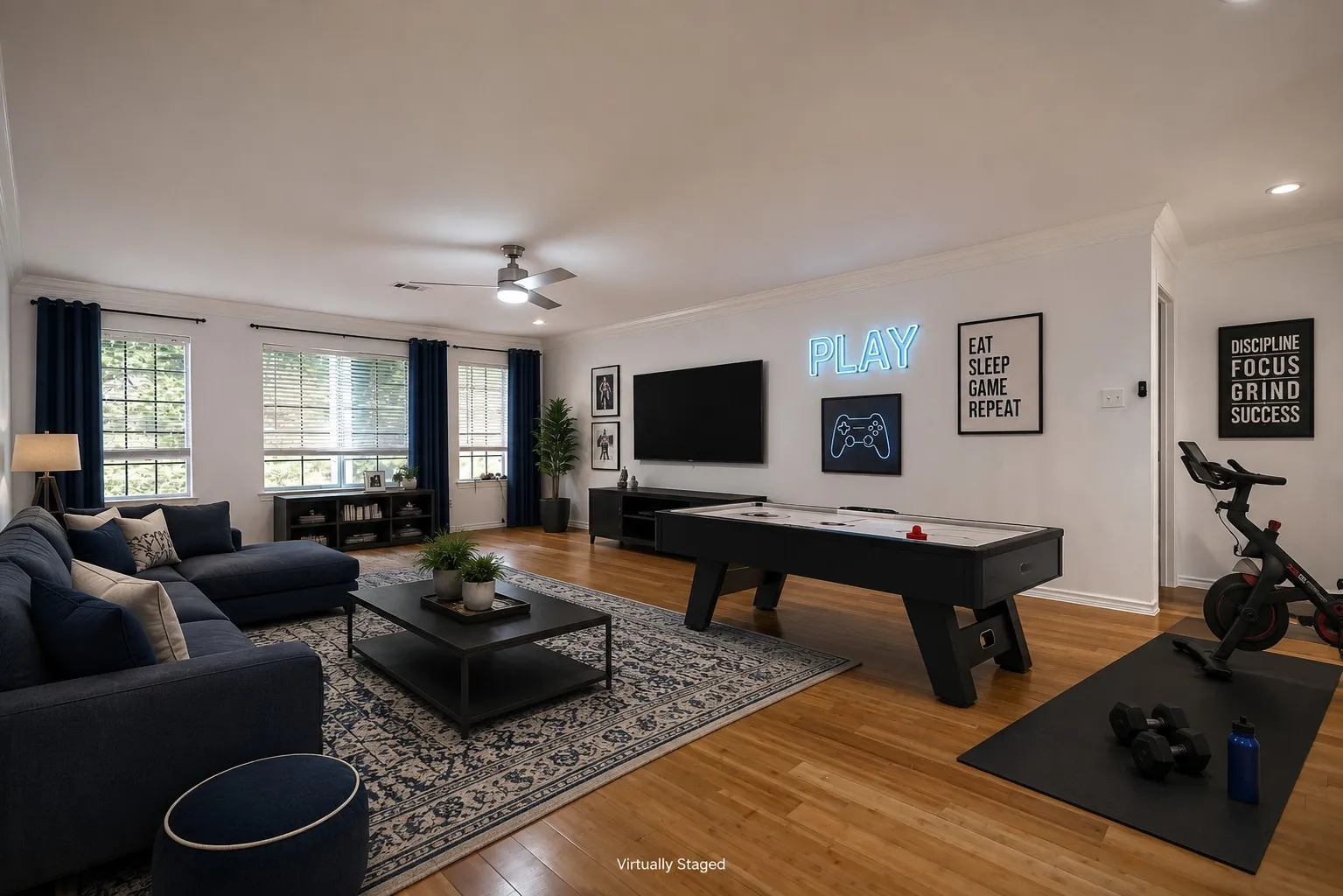 2nd floor bonus room - HUGE and could be so many things! A true flex room