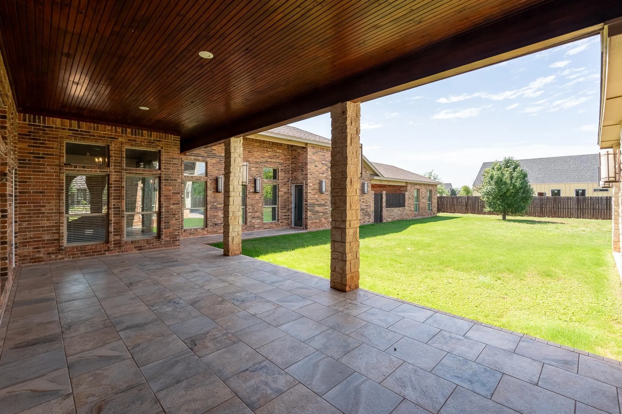 covered patio off living area