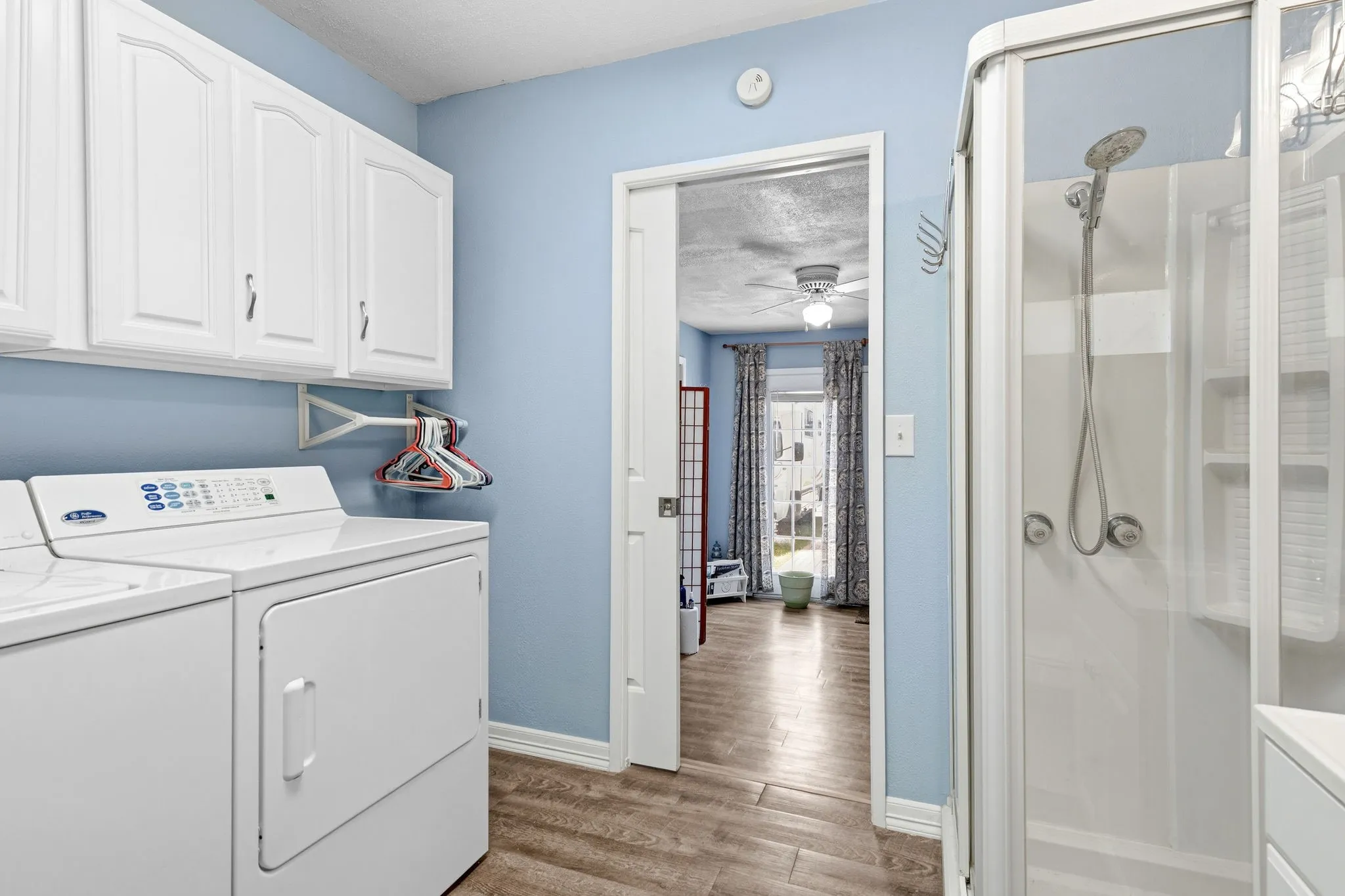 Unit 1,  downstairs bath and laundry