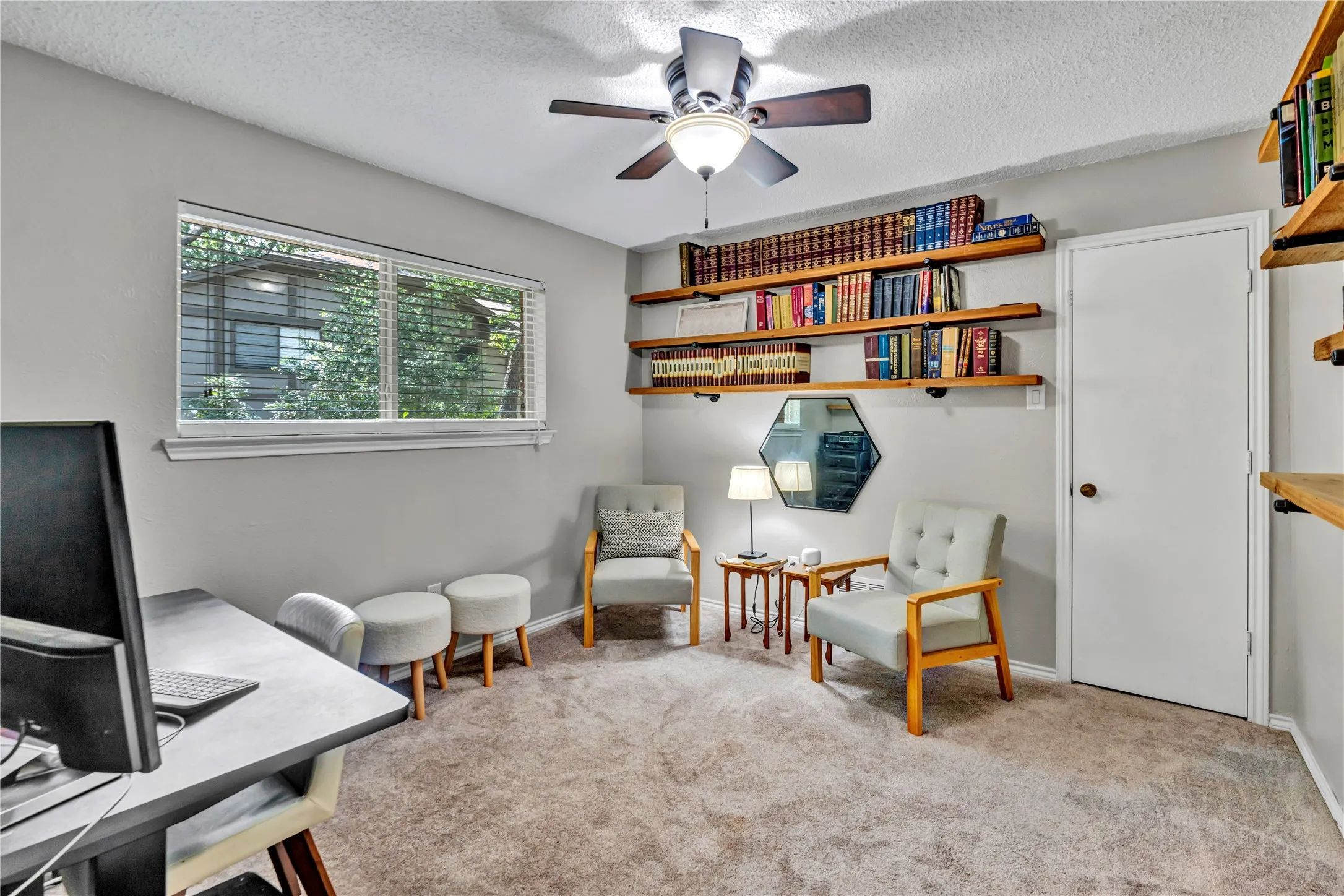 Another secondary bedroom currently being used as an office.   Large walk in closet