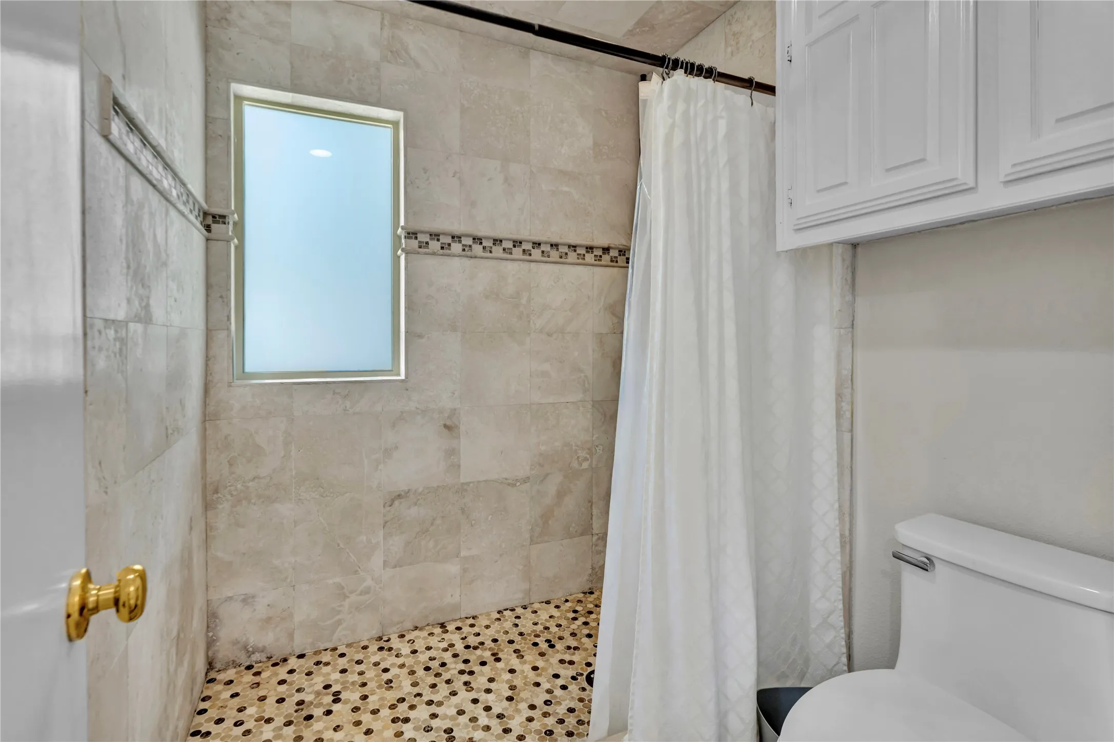Large walk-in shower