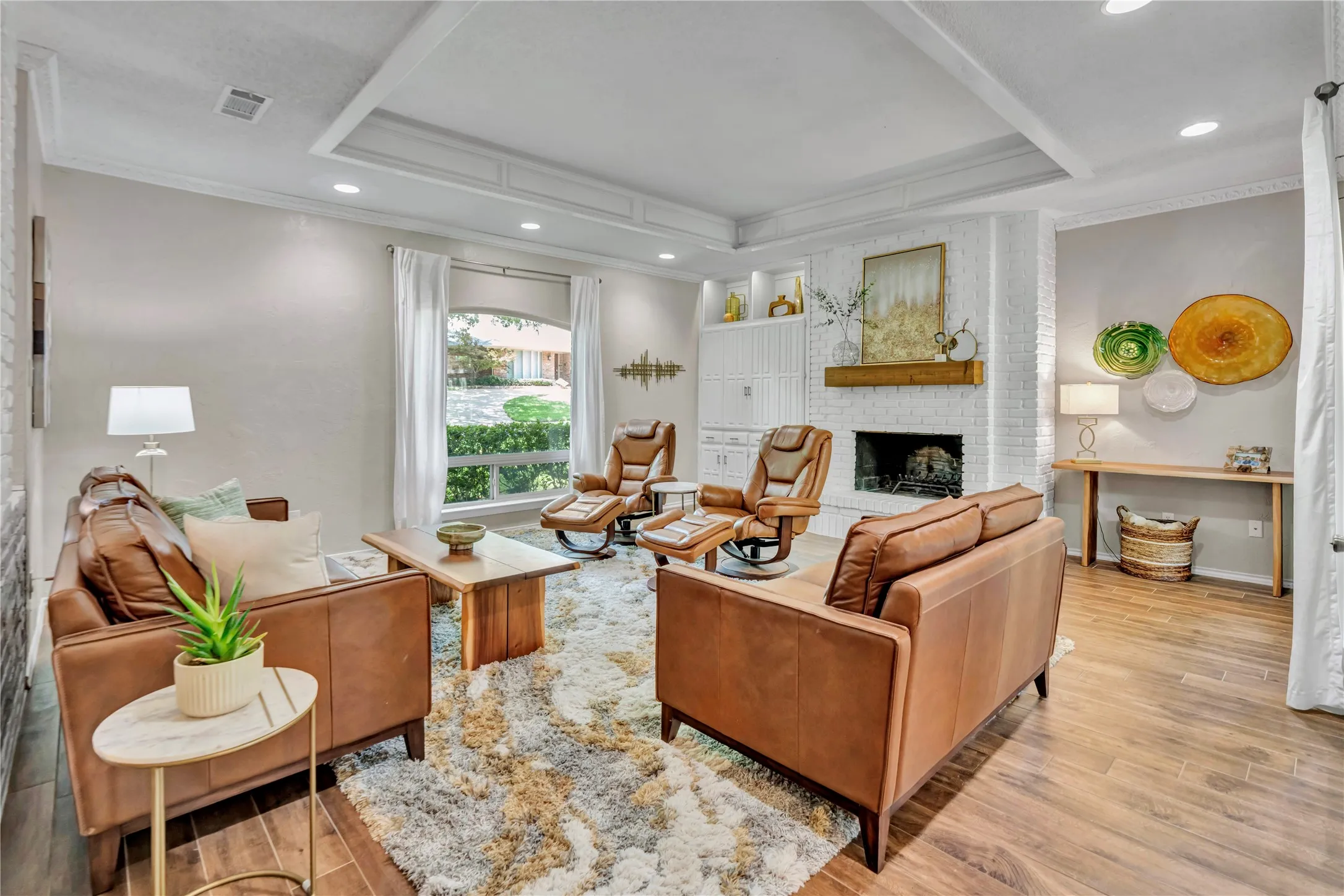 Living room is light and bright and roomy