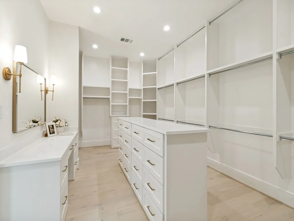 With additional private vanity space