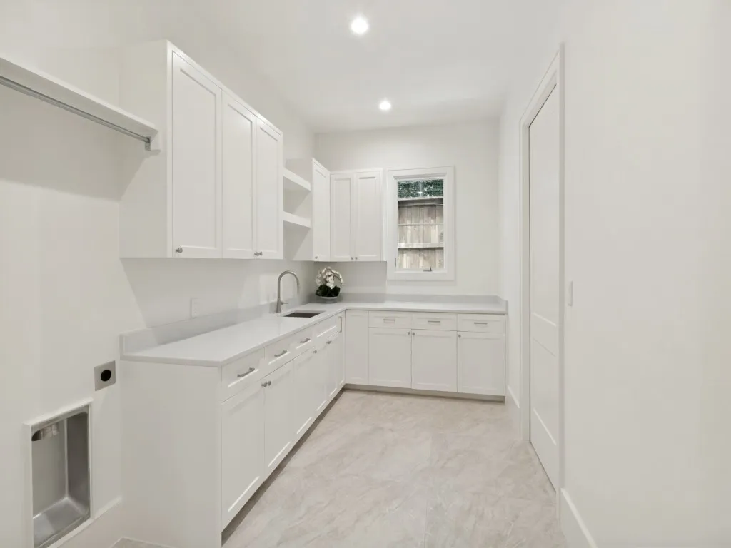 WIth built in mud room space off of garage
