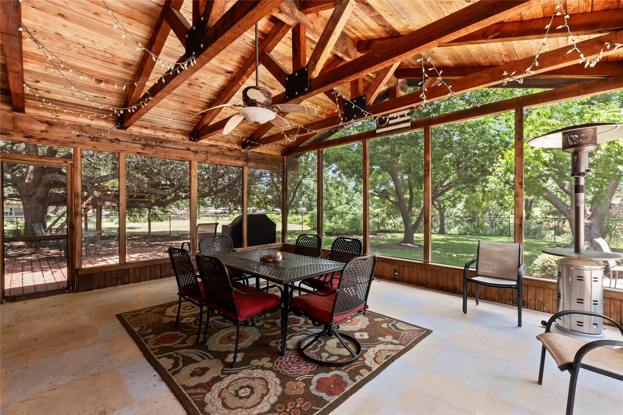Screened in patio