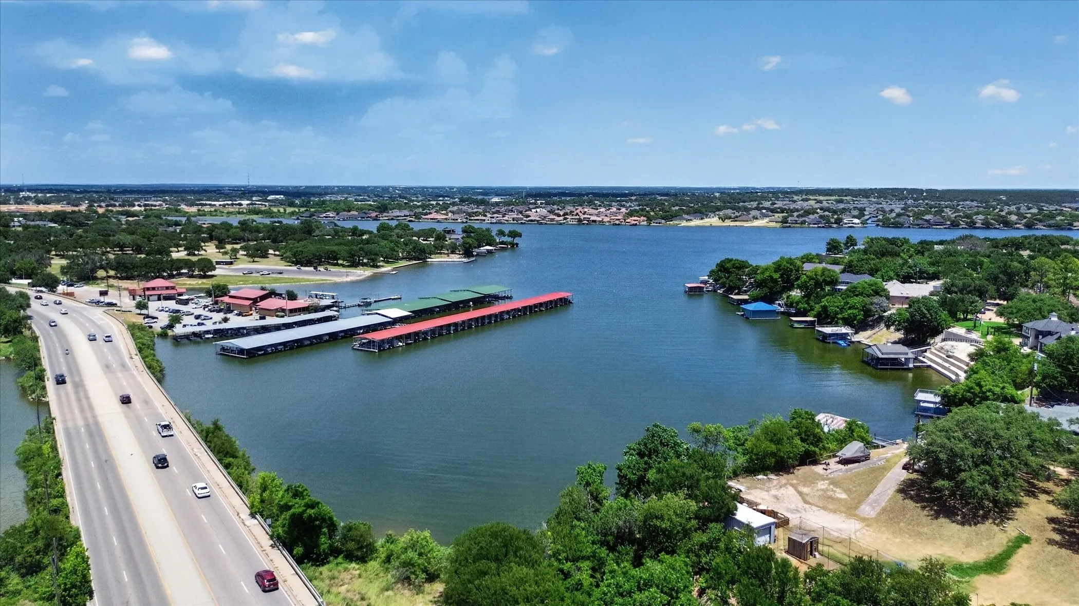 Aerial view of Lake Granbury
