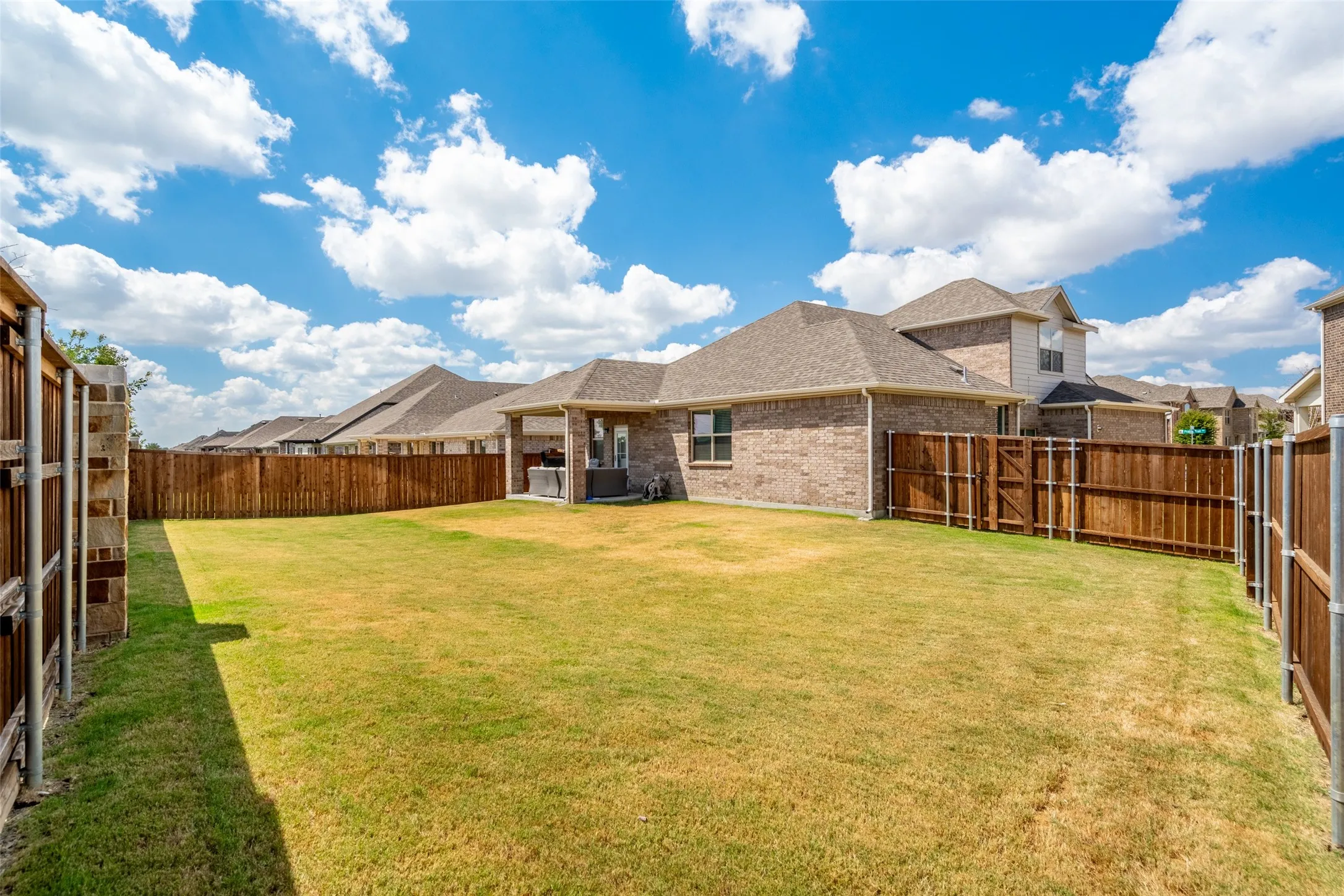 Huge, beautiful yard big enough for the kids and pets.