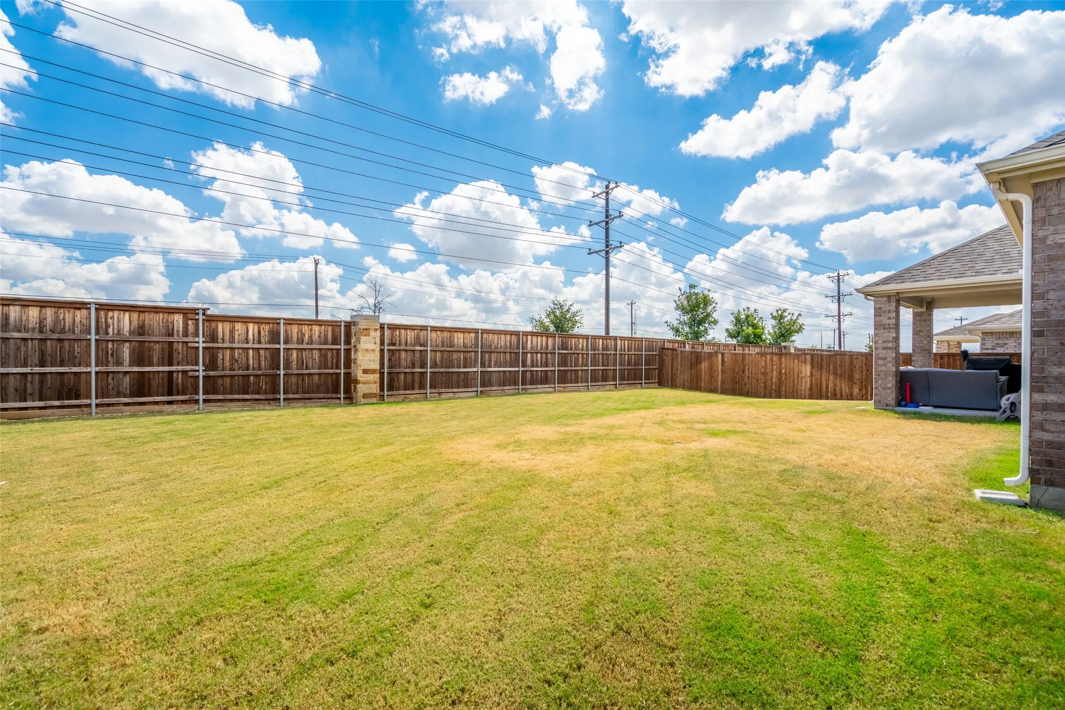 Huge, beautiful yard big enough for the kids and pets.