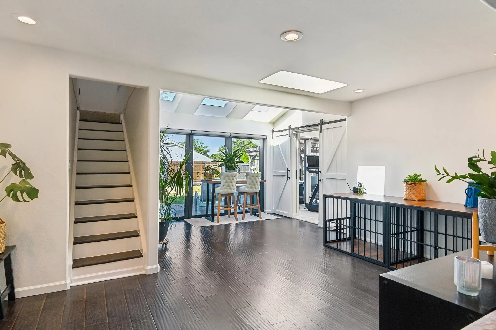 Stairs to apartment