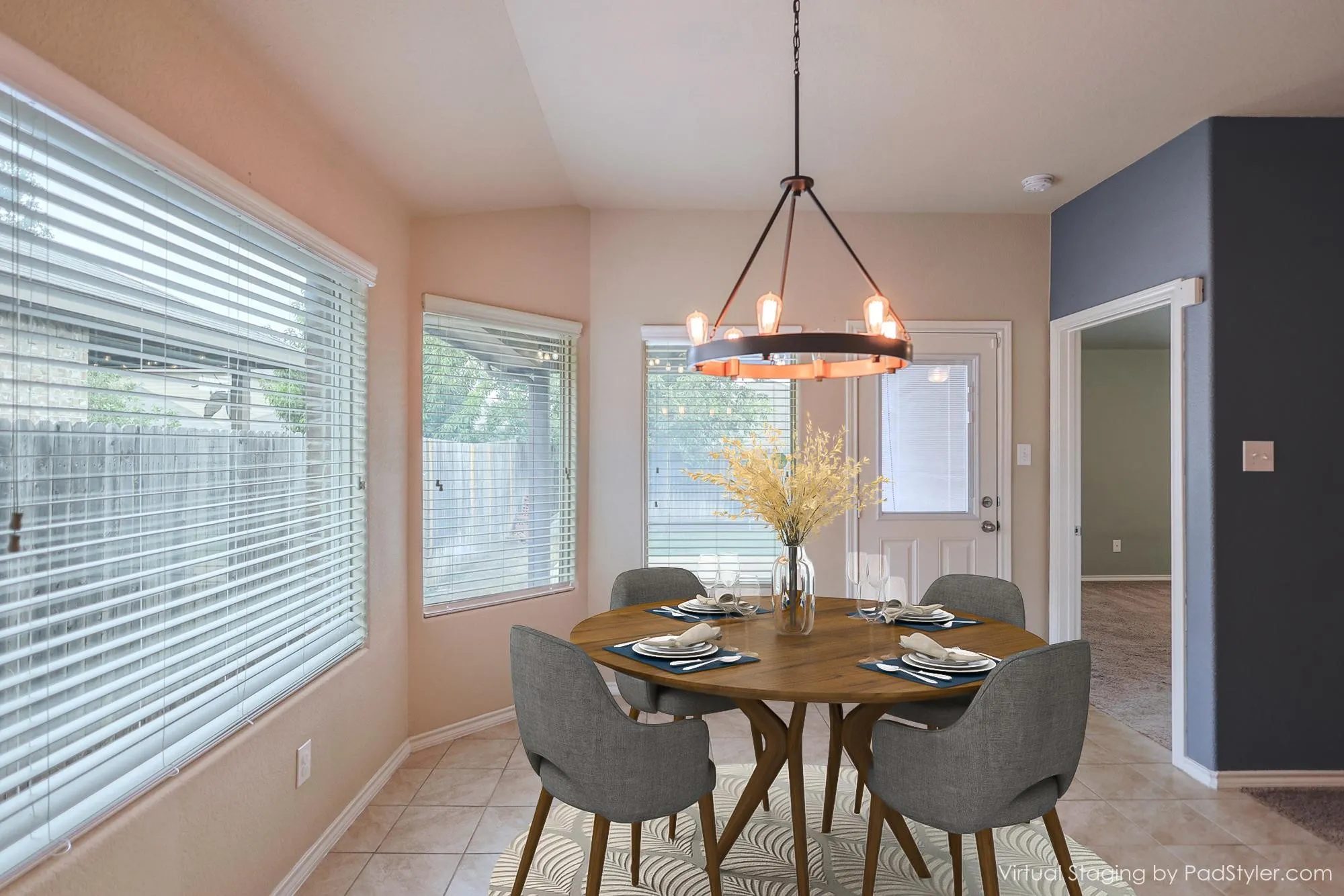 Some Virtual Decor For A Good Visual Of This Light & Open Dining!!