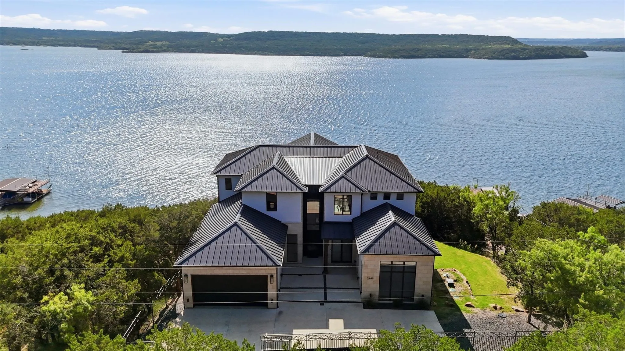 Single Family Residence For Sale in Palo Pinto County , 2449 Upper Burma Road, Possum Kingdom Lake, Texas 76449, 4 Bedroom, 5 Bathroom, 2 Garage spaces, 4,713 Sqft, built in 2022, mls#21319086, Real Estate Agent in Possum Kingdom Lake, Homes For Sale in Palo Pinto county, Homes For Sale in Possum Kingdom Lake, Realtor in Possum Kingdom Lake Texas, Real Estate Brokerage Independent Realty Texas, Luminita Cordes Realtor