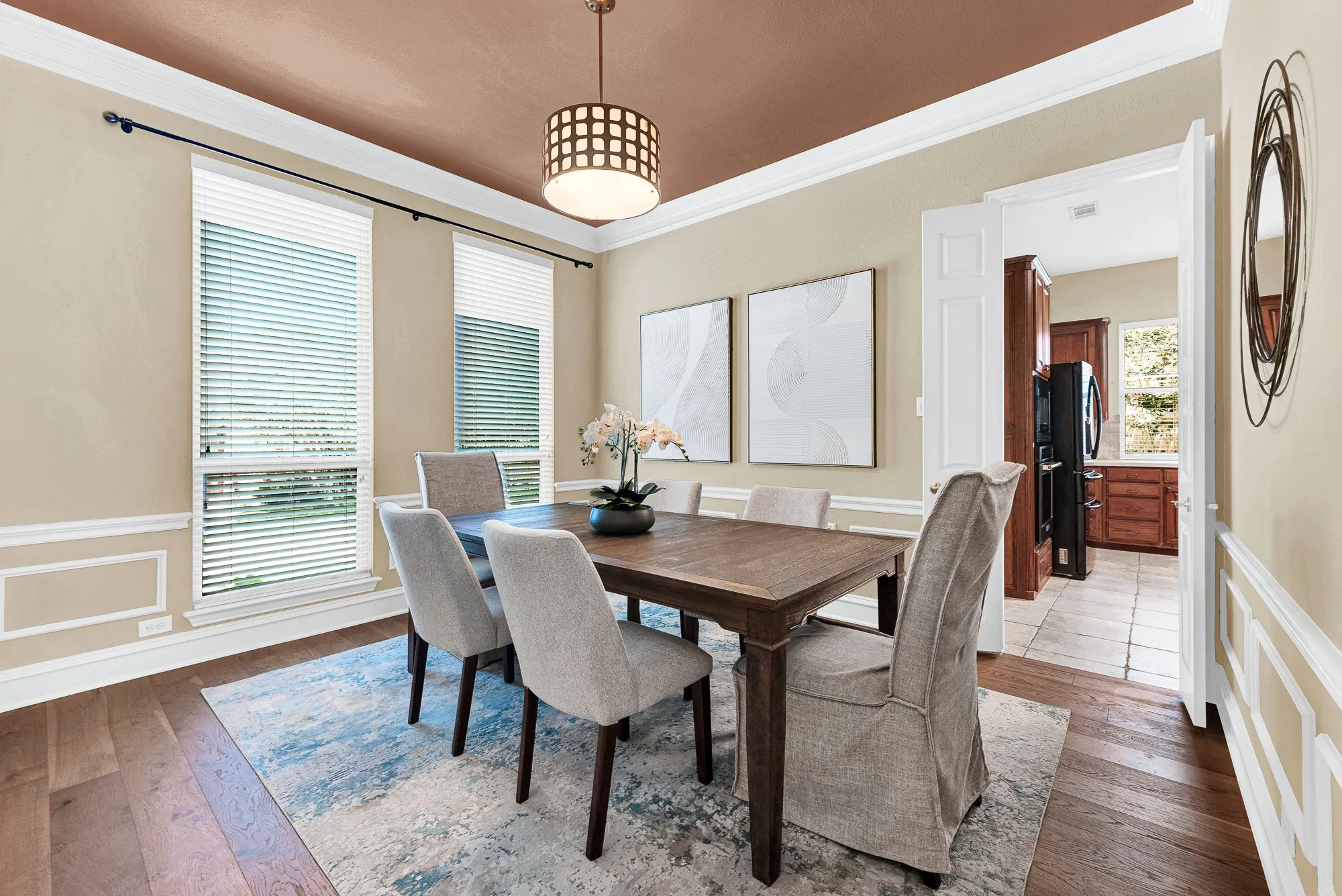 Beautiful formal dining area