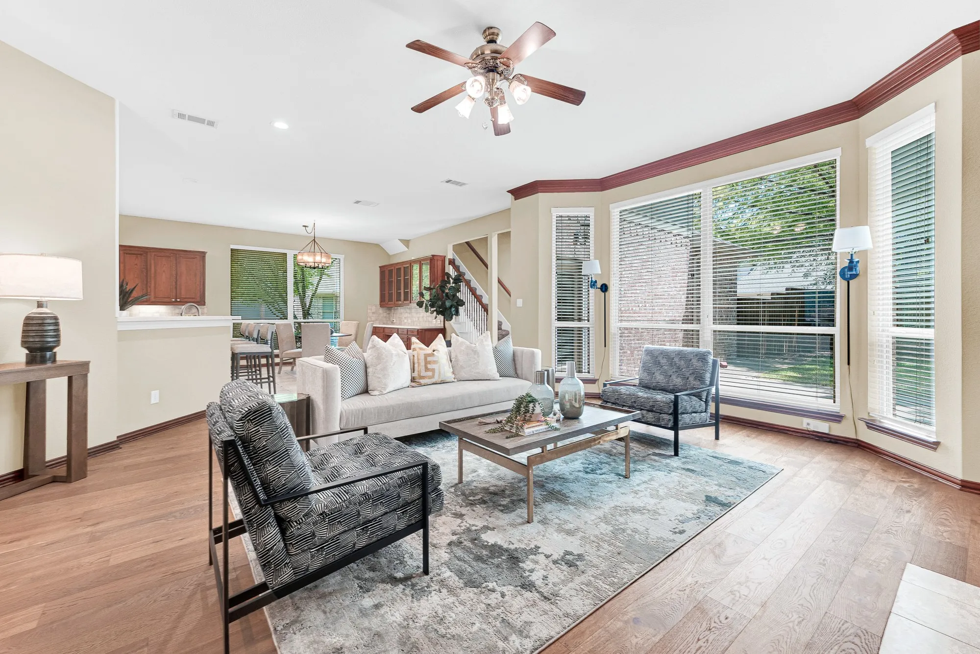 Enjoy your new floors and great view with lots of natural light